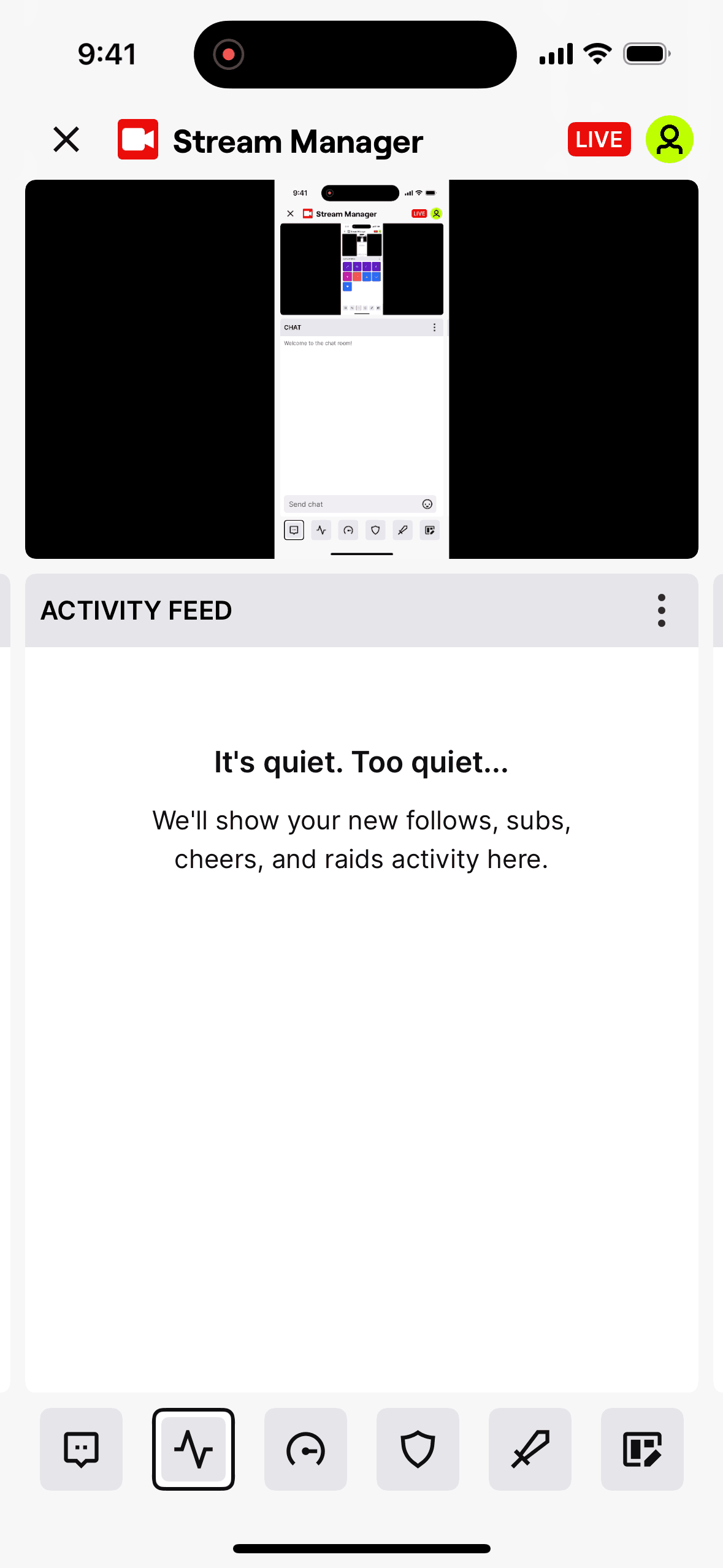 Twitch iOS Photo & Video interface screenshot 5