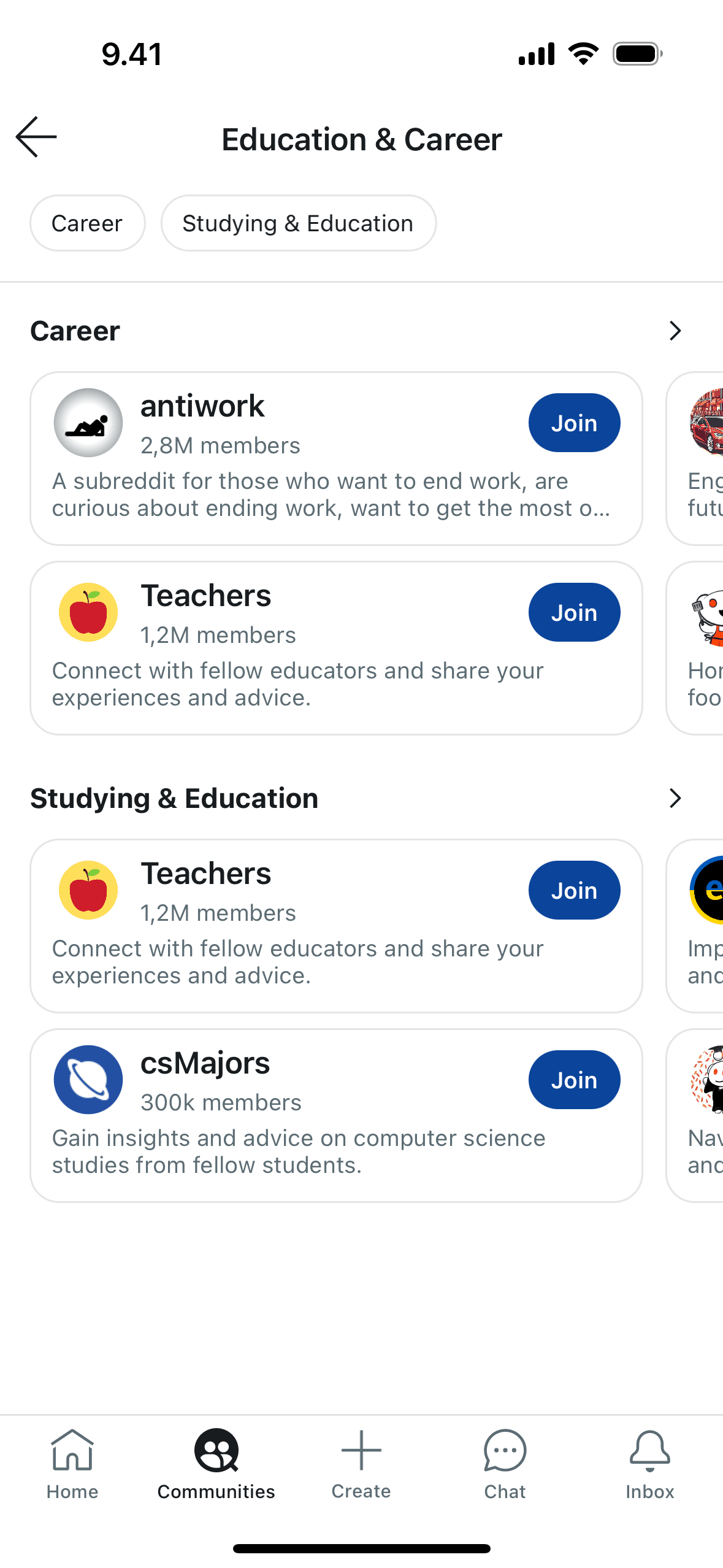 Reddit iOS Social Networking interface screenshot 18