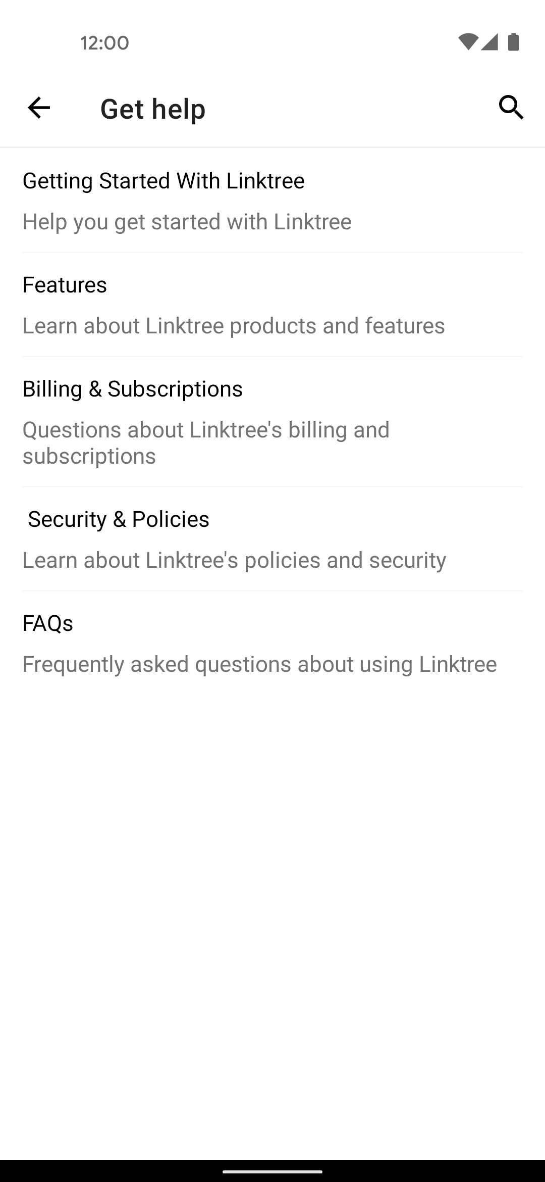 Linktree Android Social Networking interface screenshot 19