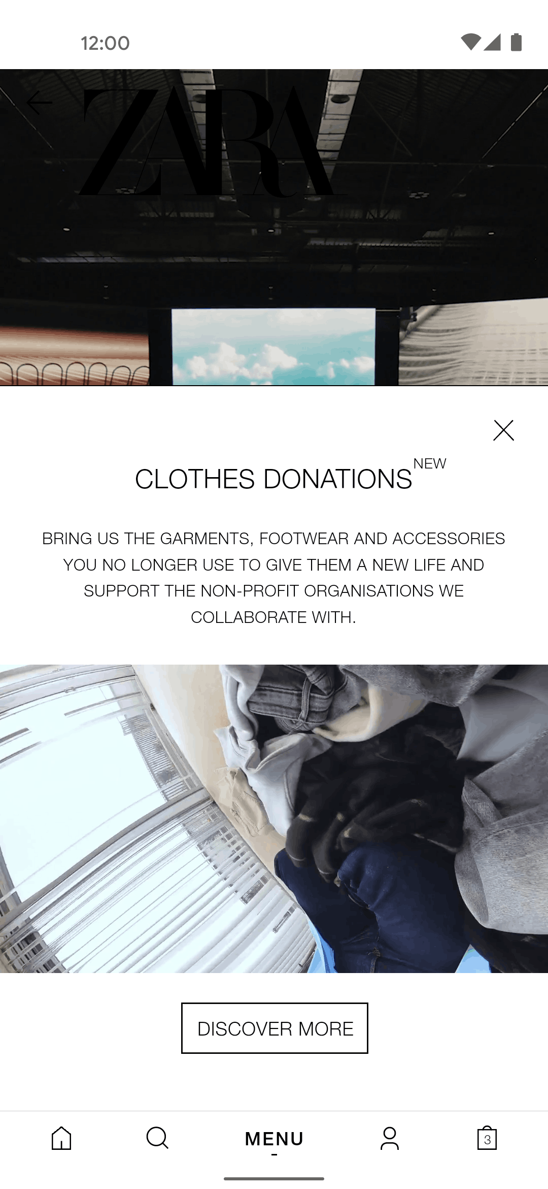 ZARA Android Shopping interface screenshot 7