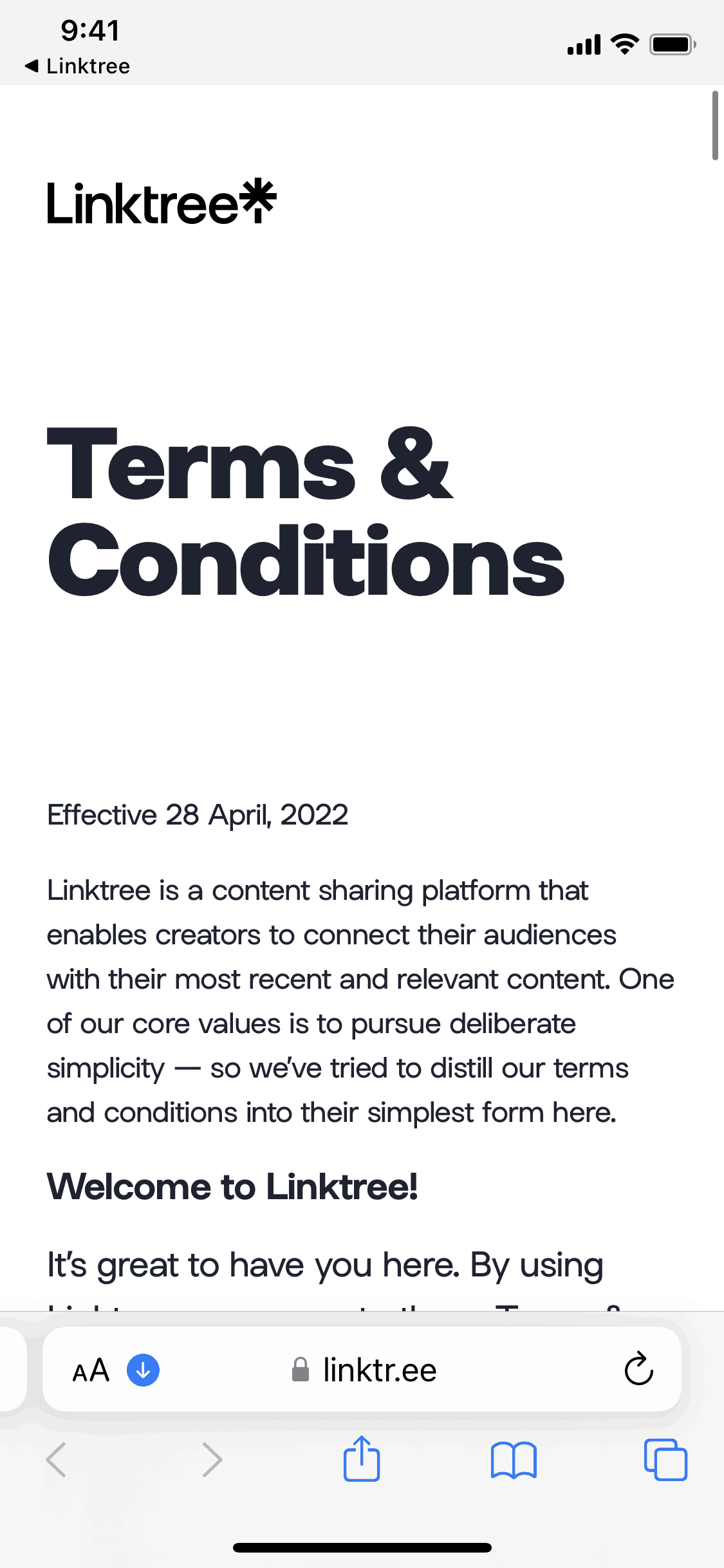 Linktree iOS Social Networking interface screenshot 22