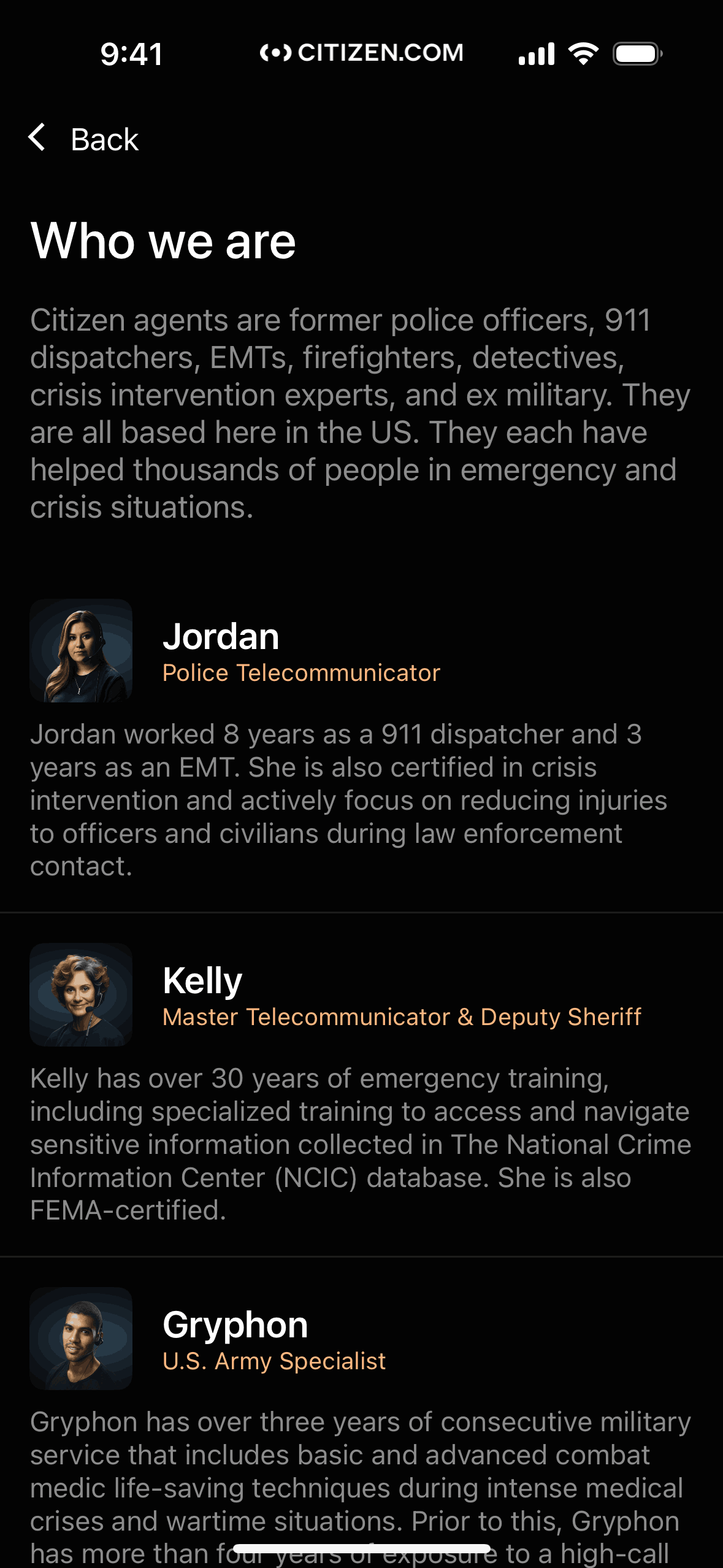 Citizen iOS News interface screenshot 21
