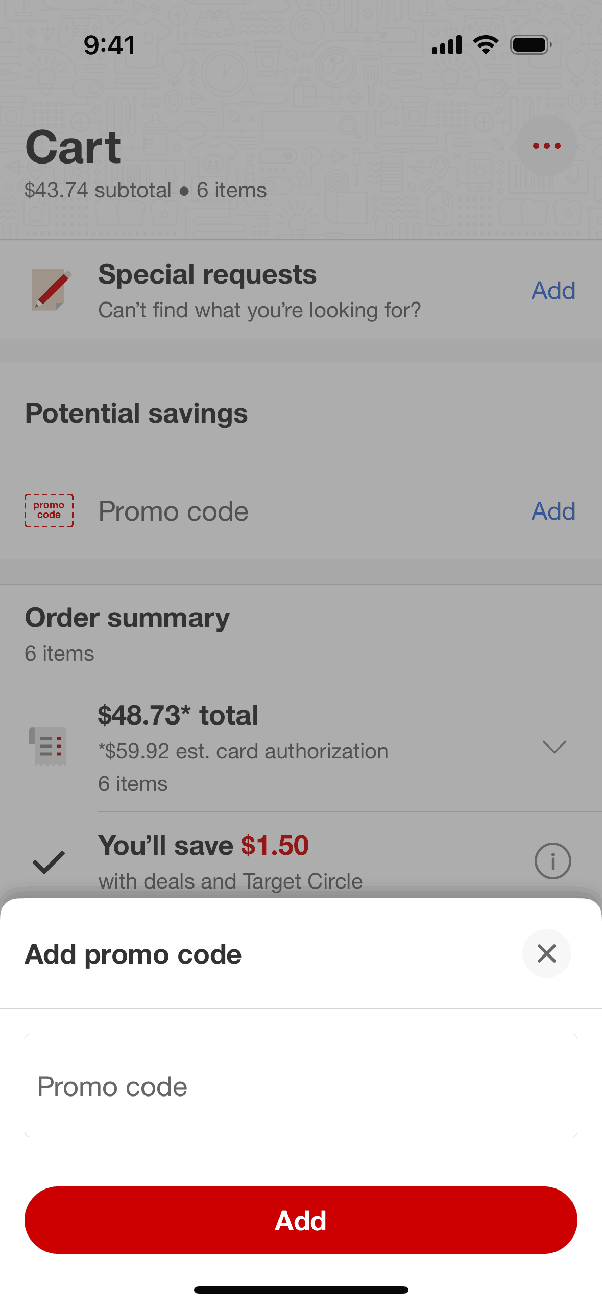 Target iOS Shopping interface screenshot 22