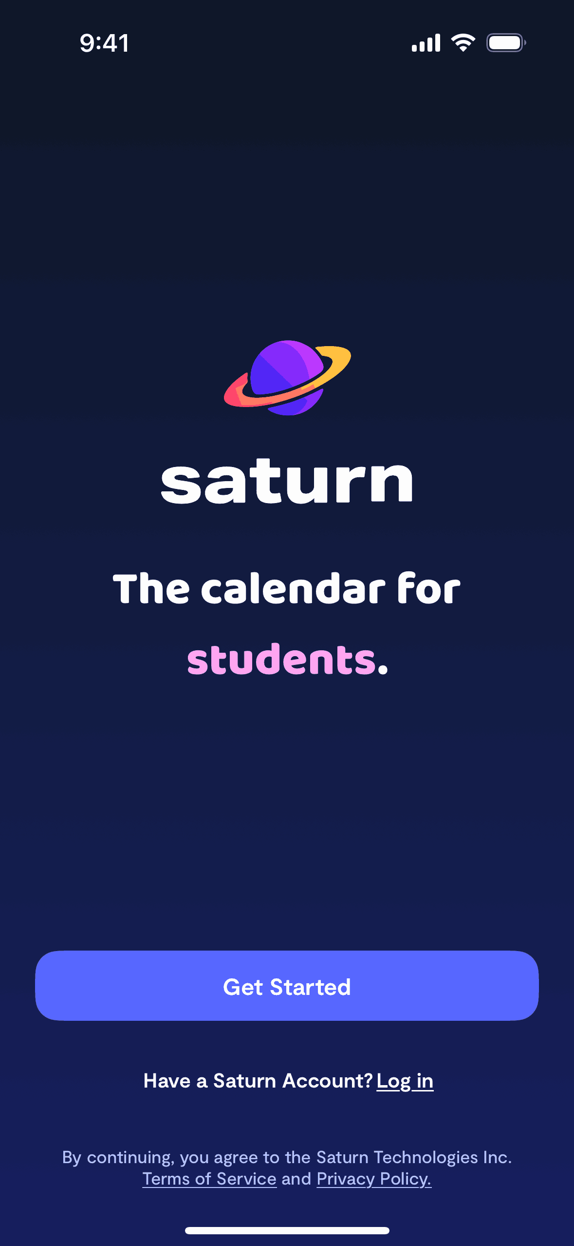 Saturn Calendar iOS Productivity interface screenshot 2