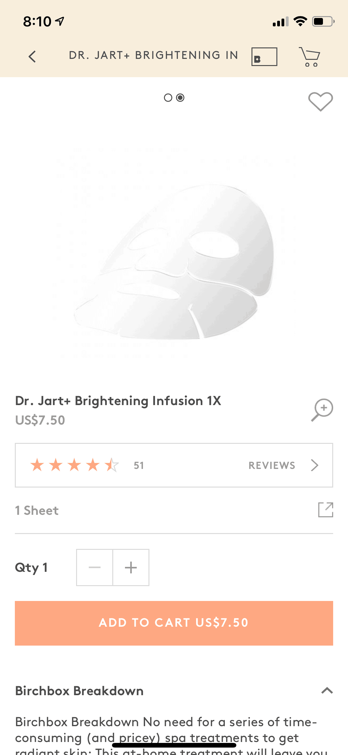 Birchbox iOS Shopping interface screenshot 17