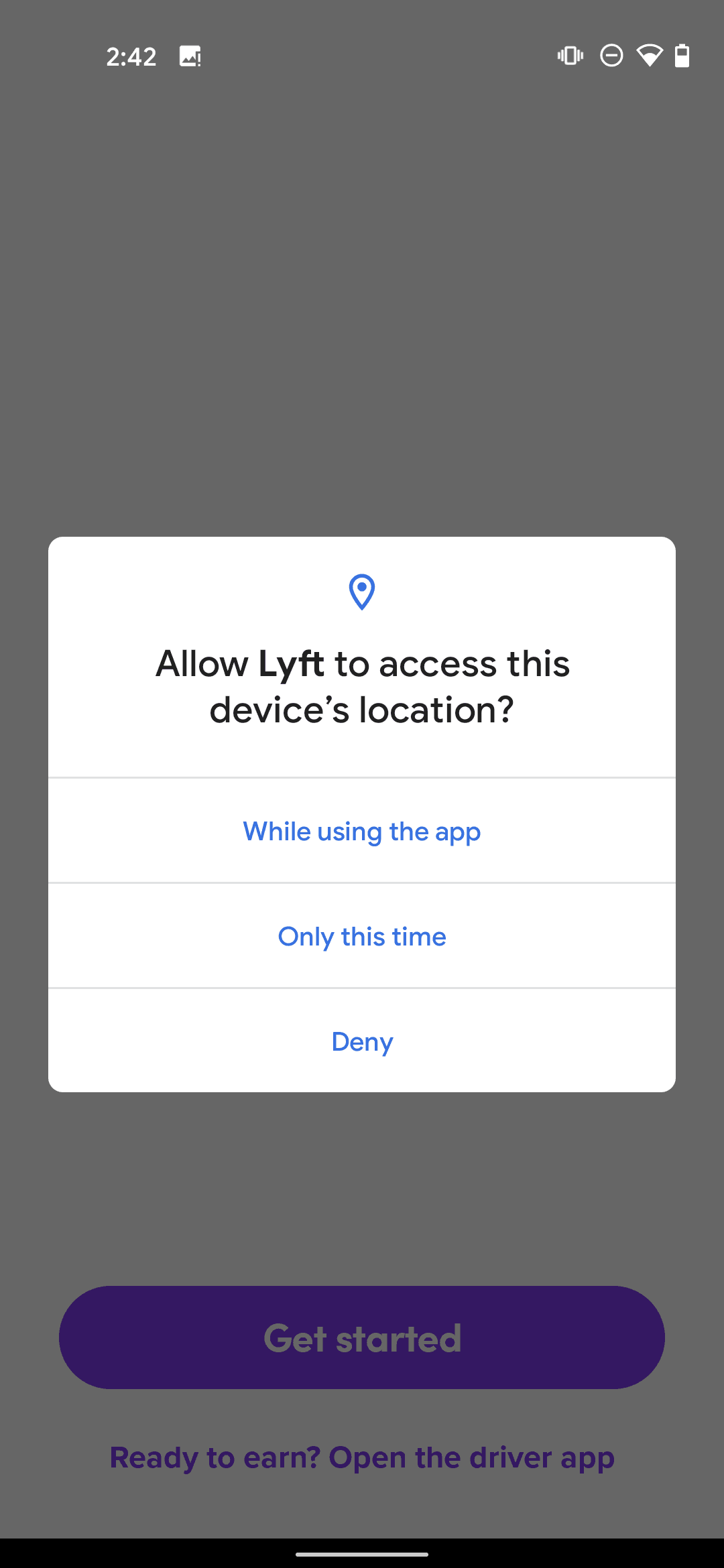 Lyft Android Travel & Transportation interface screenshot 2