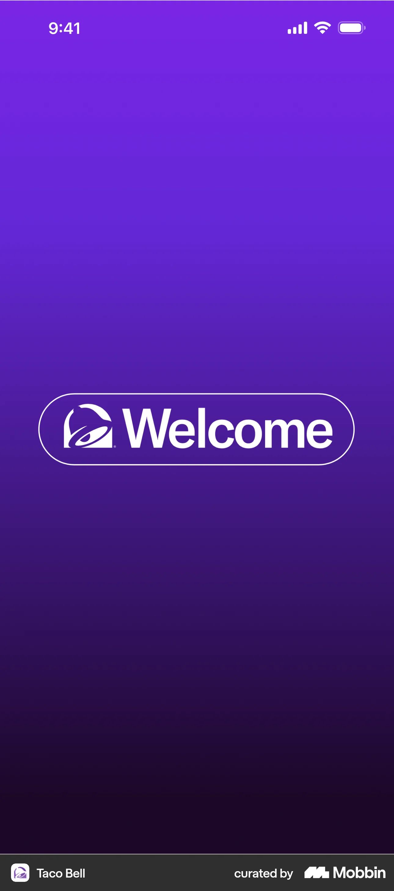 Taco Bell iOS Food & Drink interface screenshot 1