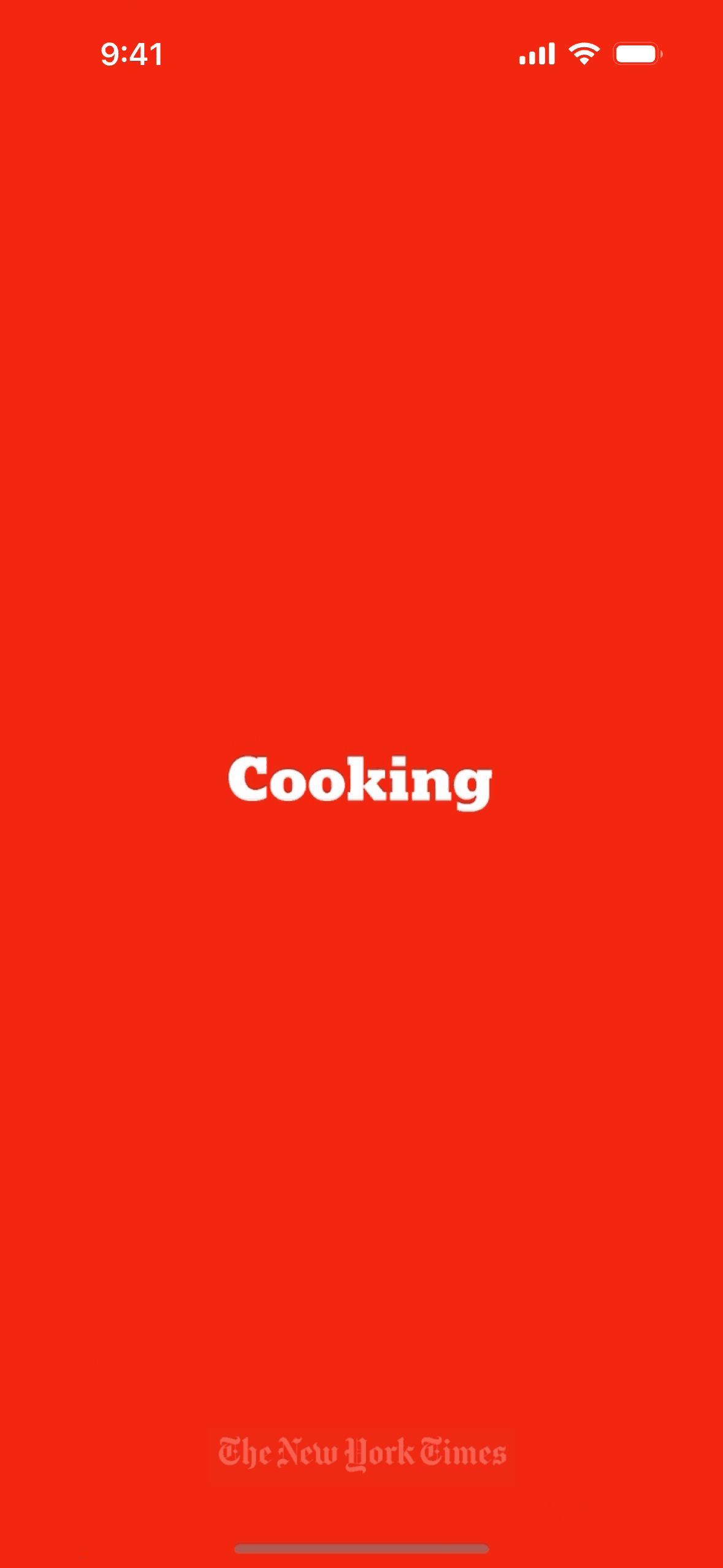 NYT Cooking iOS Food & Drink interface screenshot 1