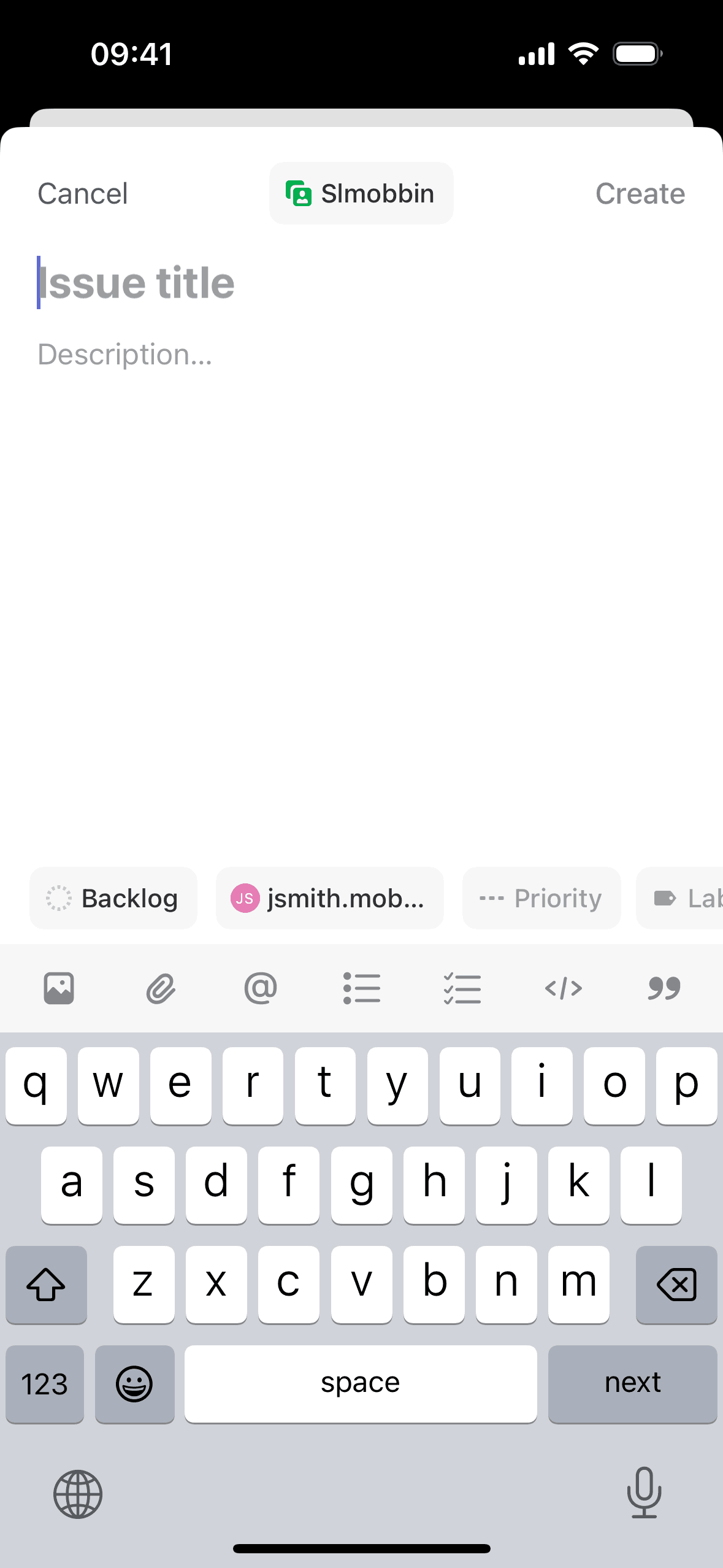 Linear iOS Developer Tools interface screenshot 5