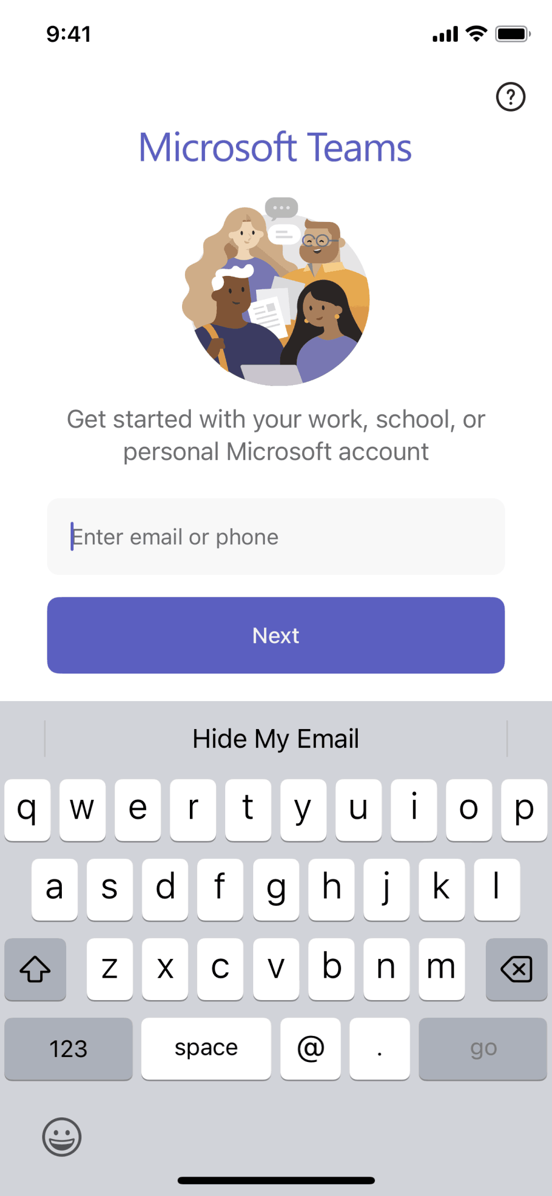 Microsoft Teams iOS Business interface screenshot 5