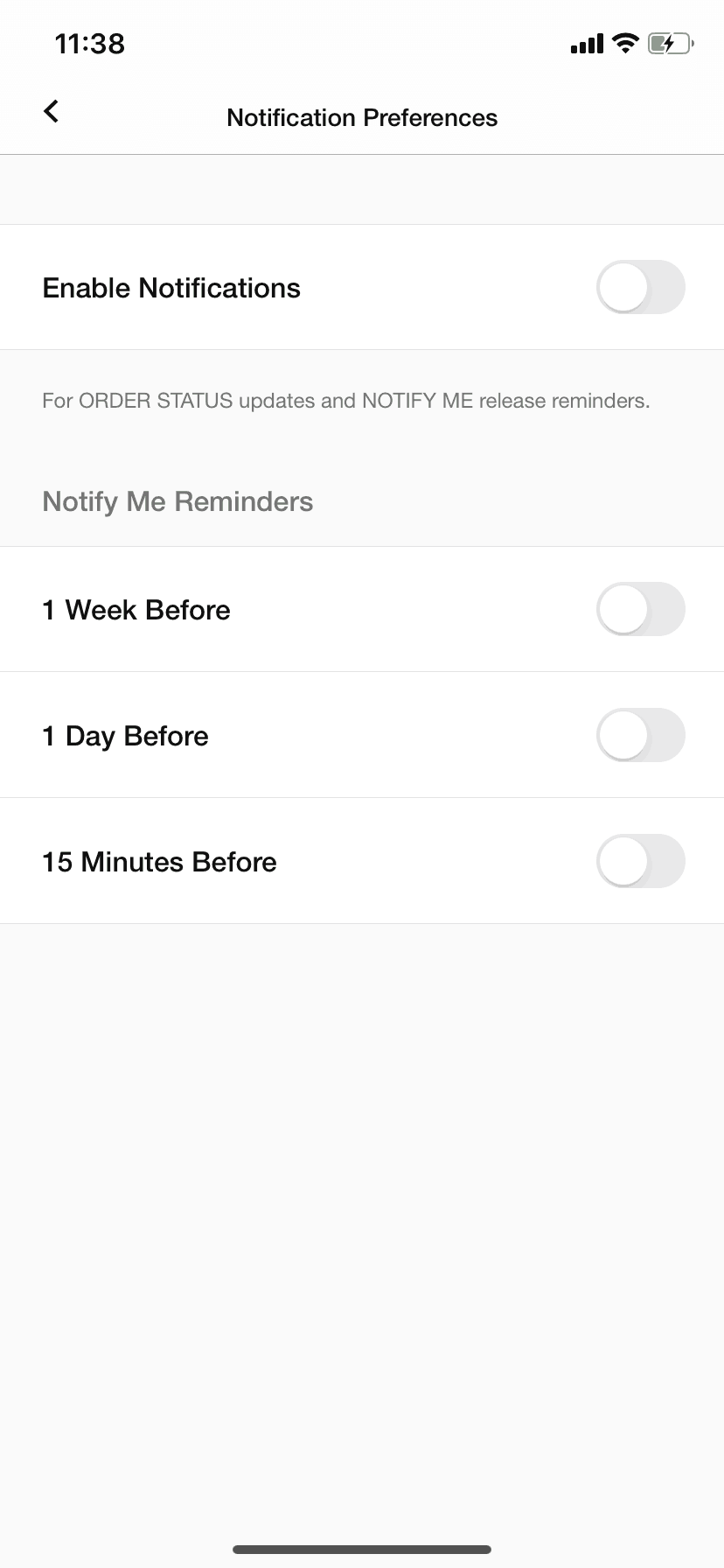 Nike SNKRS iOS Shopping interface screenshot 24