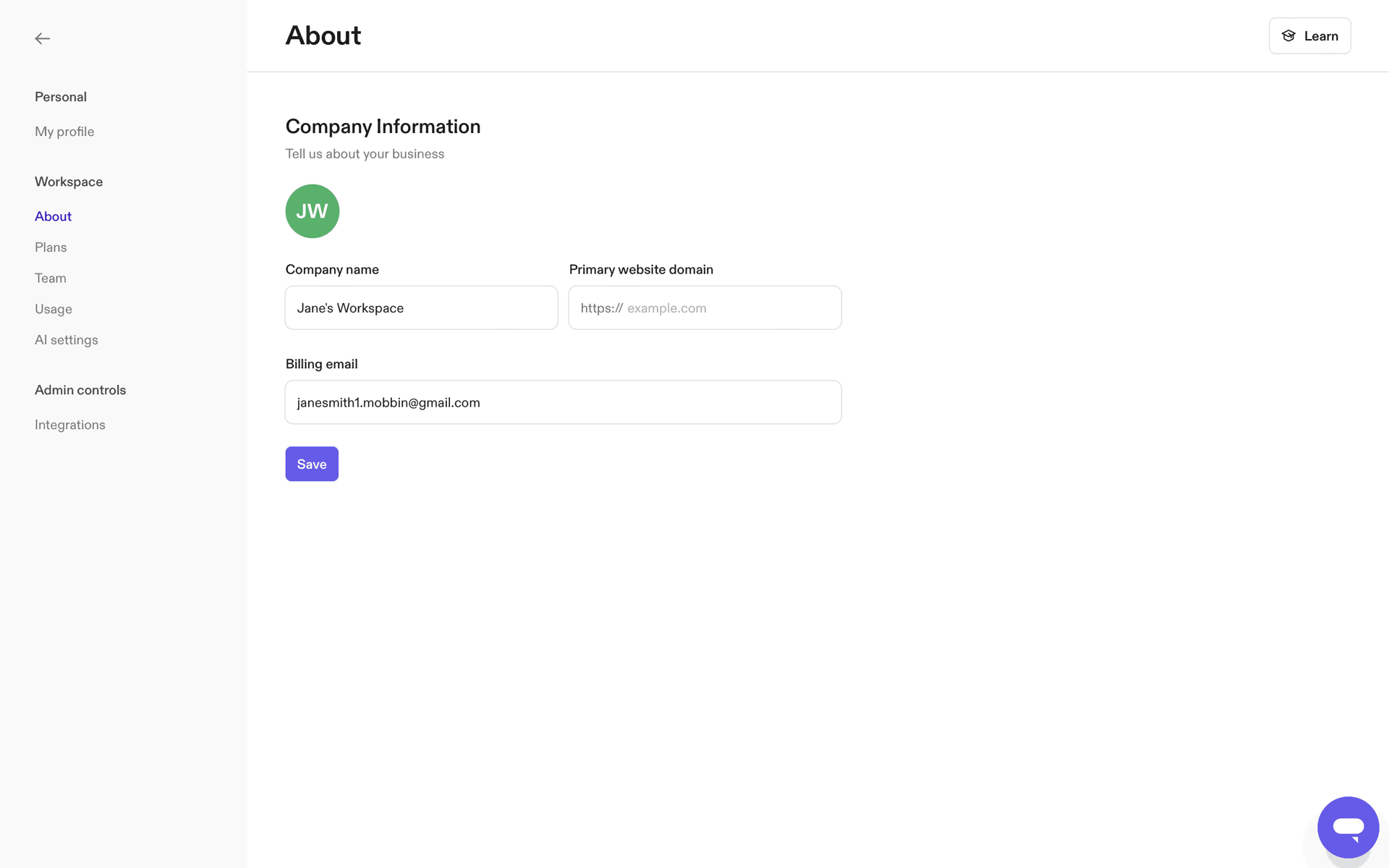 Jasper Web AI interface screenshot 11