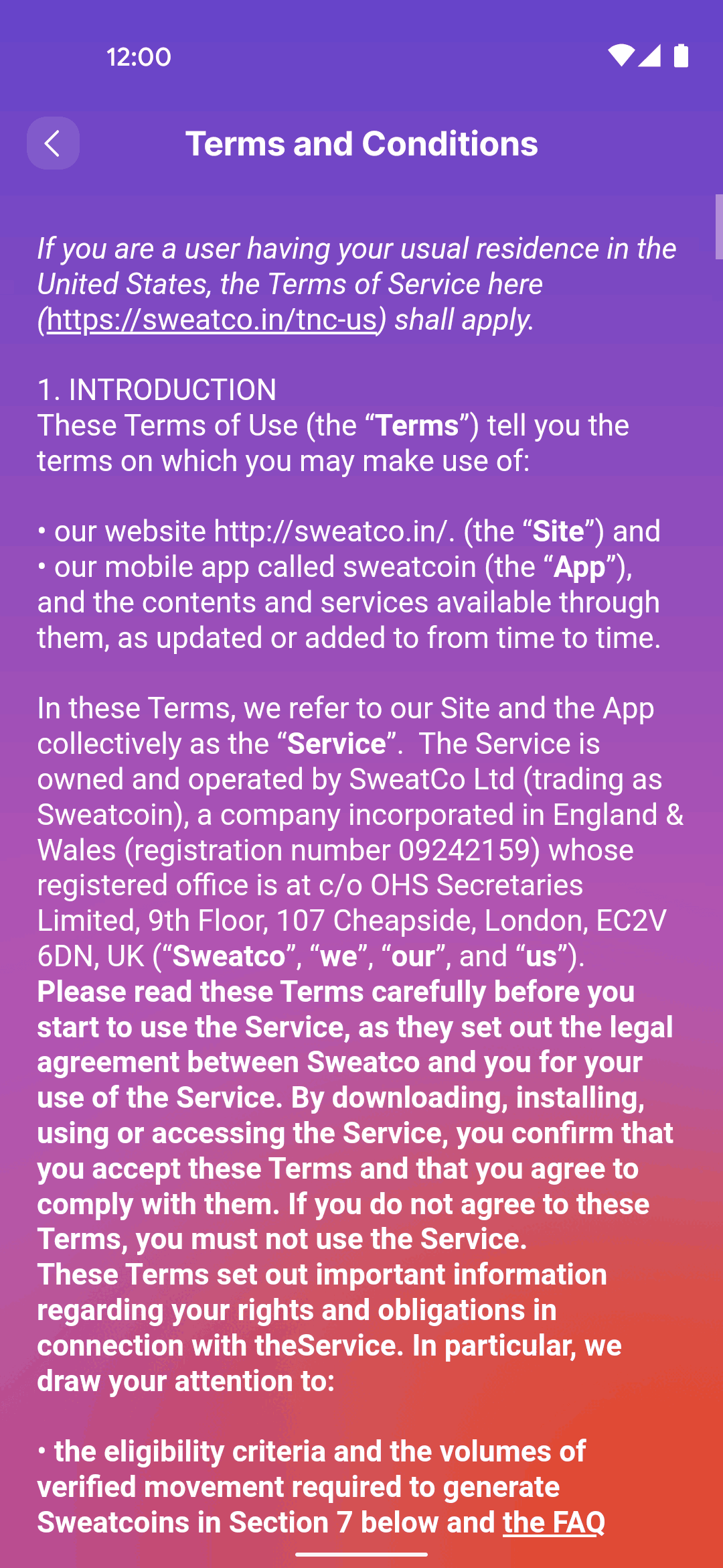 Sweatcoin Android Health & Fitness interface screenshot 10