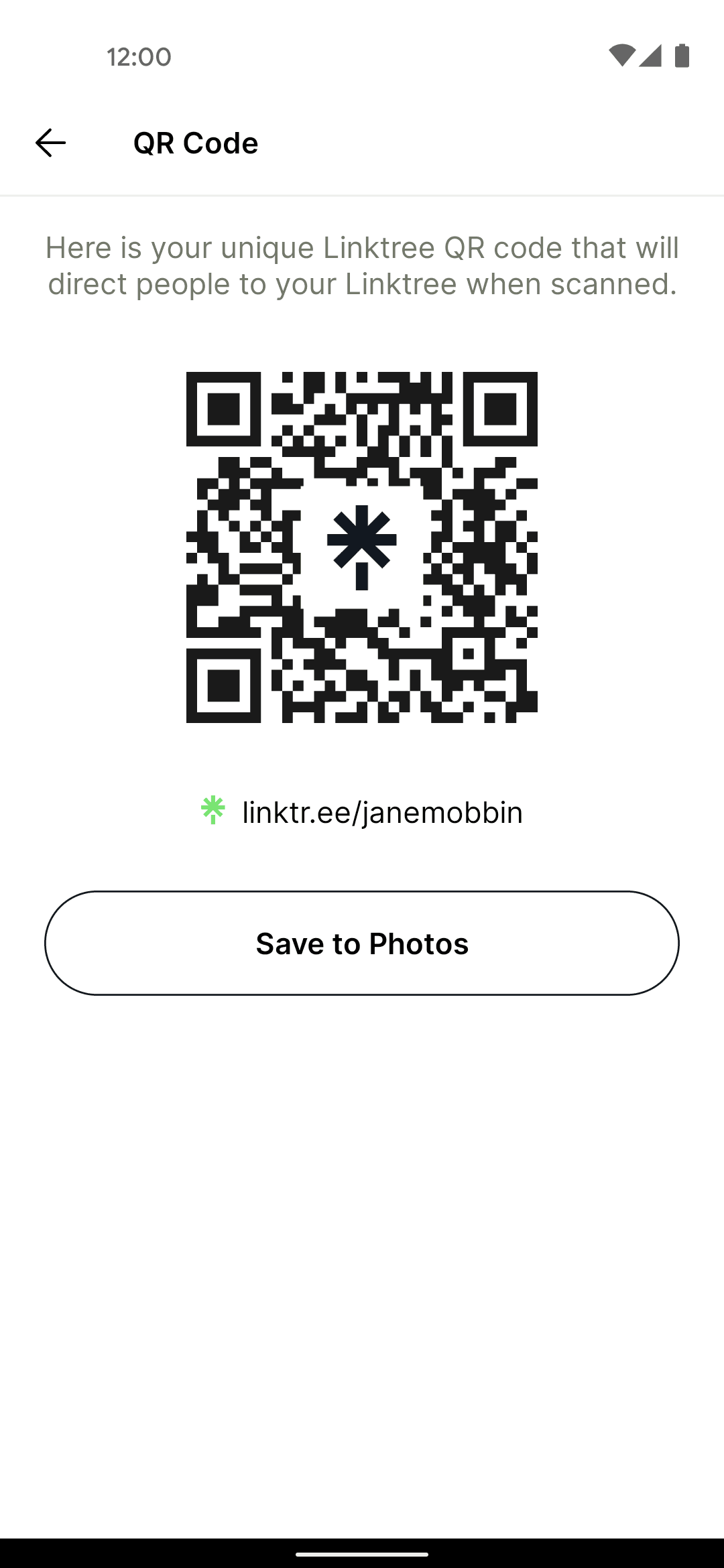 Linktree Android Social Networking interface screenshot 9