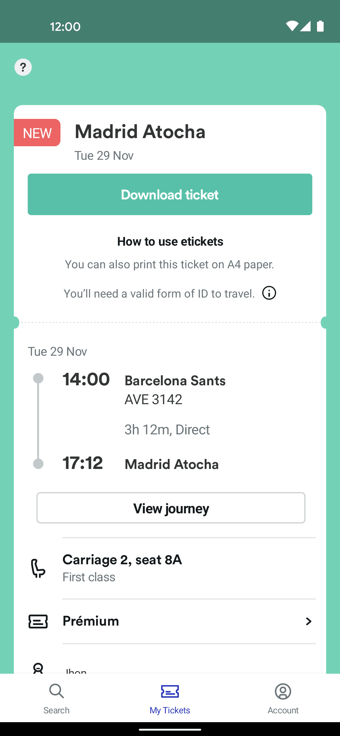Trainline Android Travel & Transportation interface screenshot 3