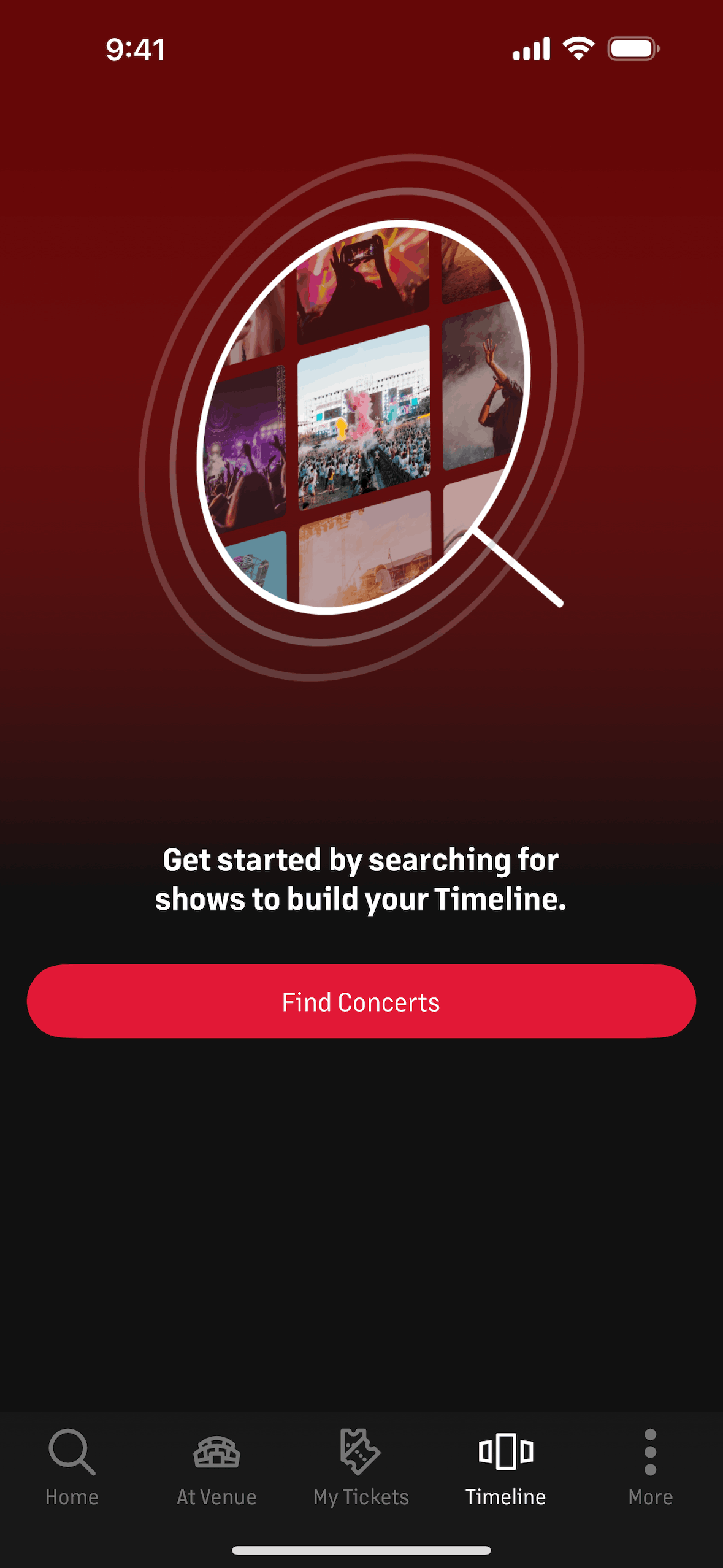 Live Nation iOS Music & Audio interface screenshot 23