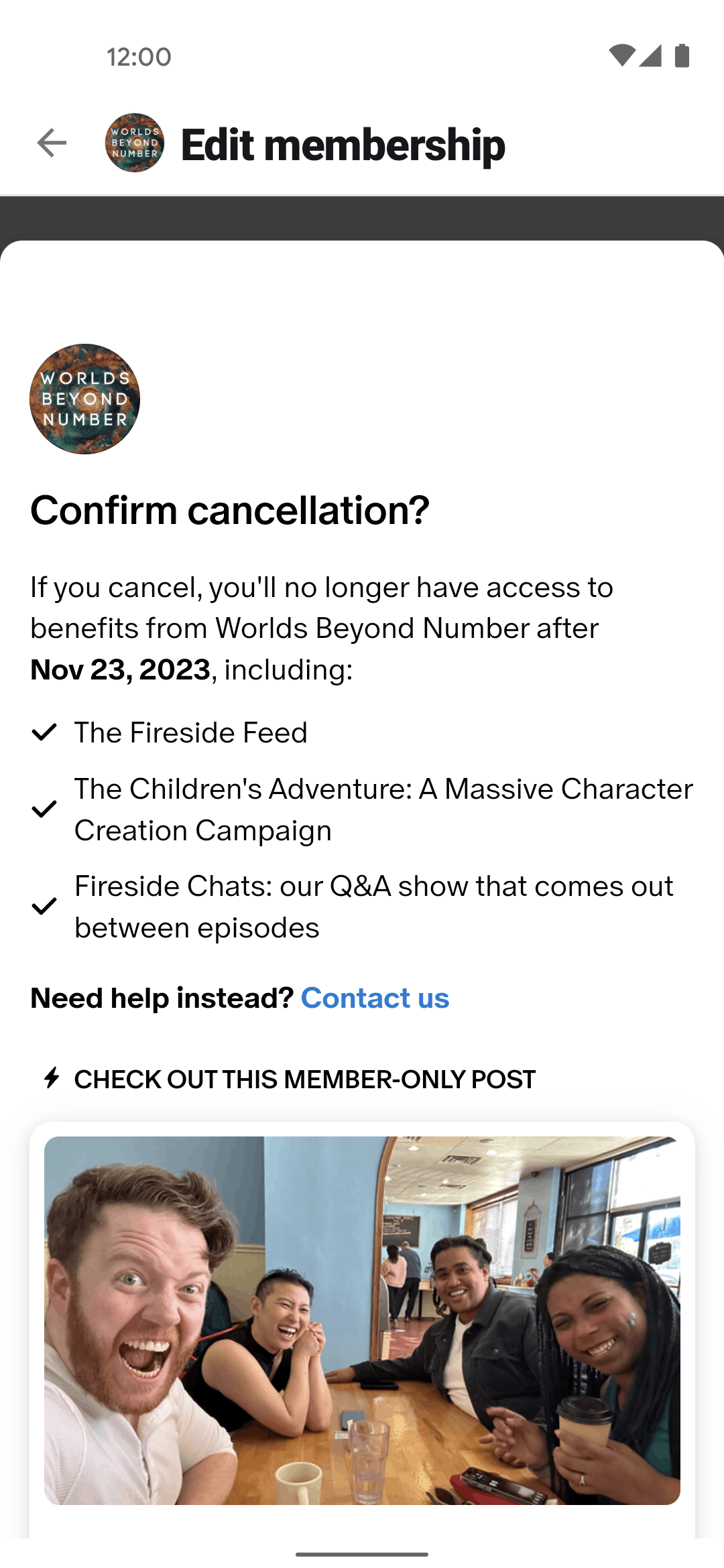 Patreon Android Social Networking interface screenshot 19