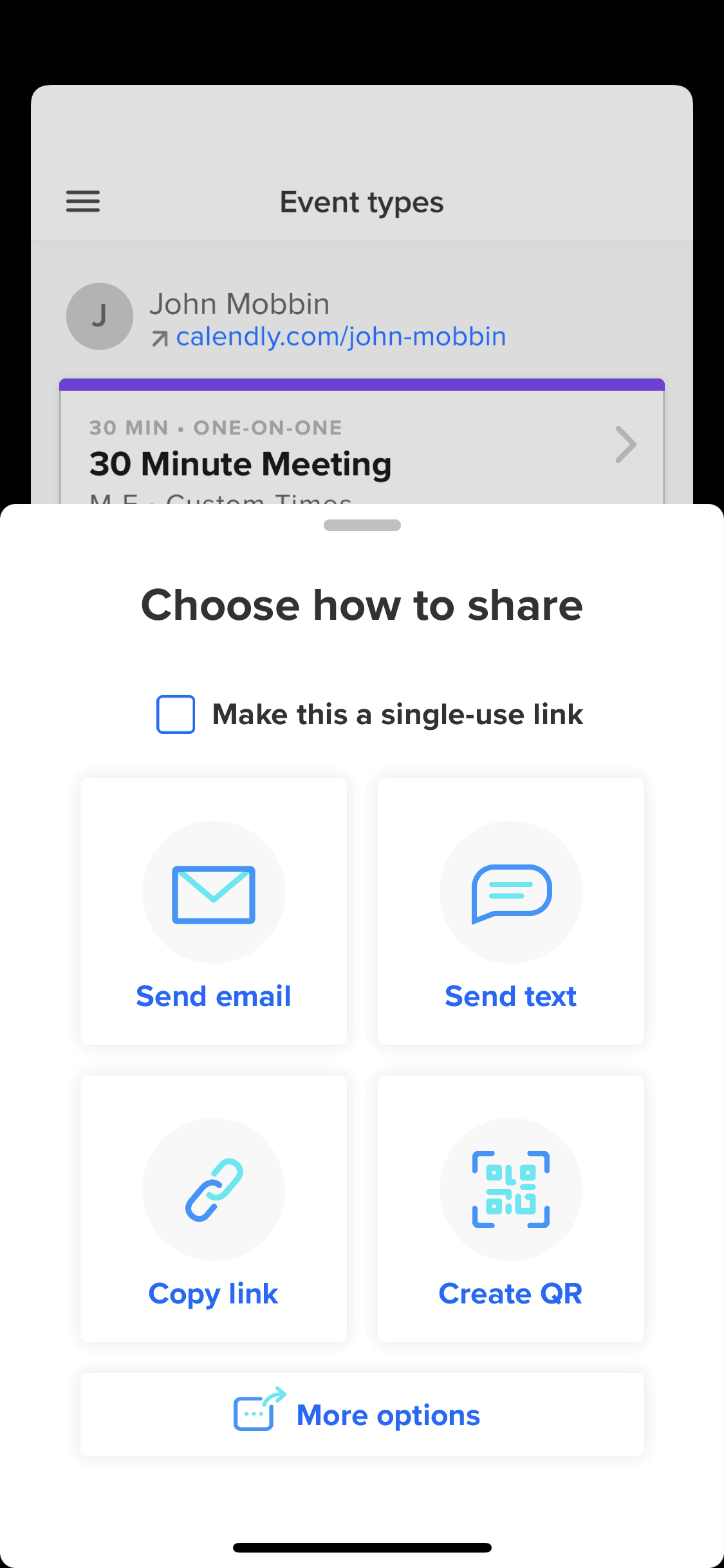 Calendly iOS Business interface screenshot 12