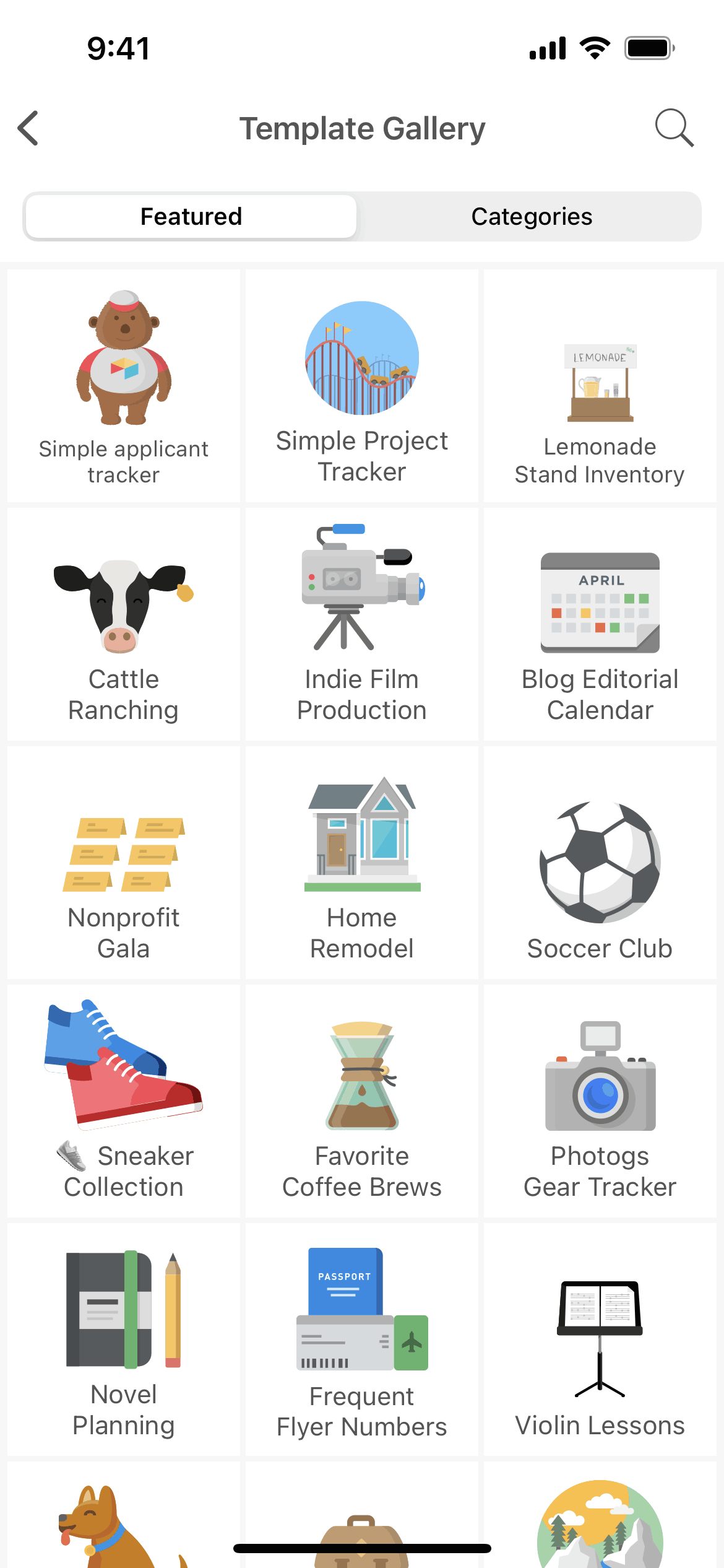 Airtable iOS Productivity interface screenshot 21