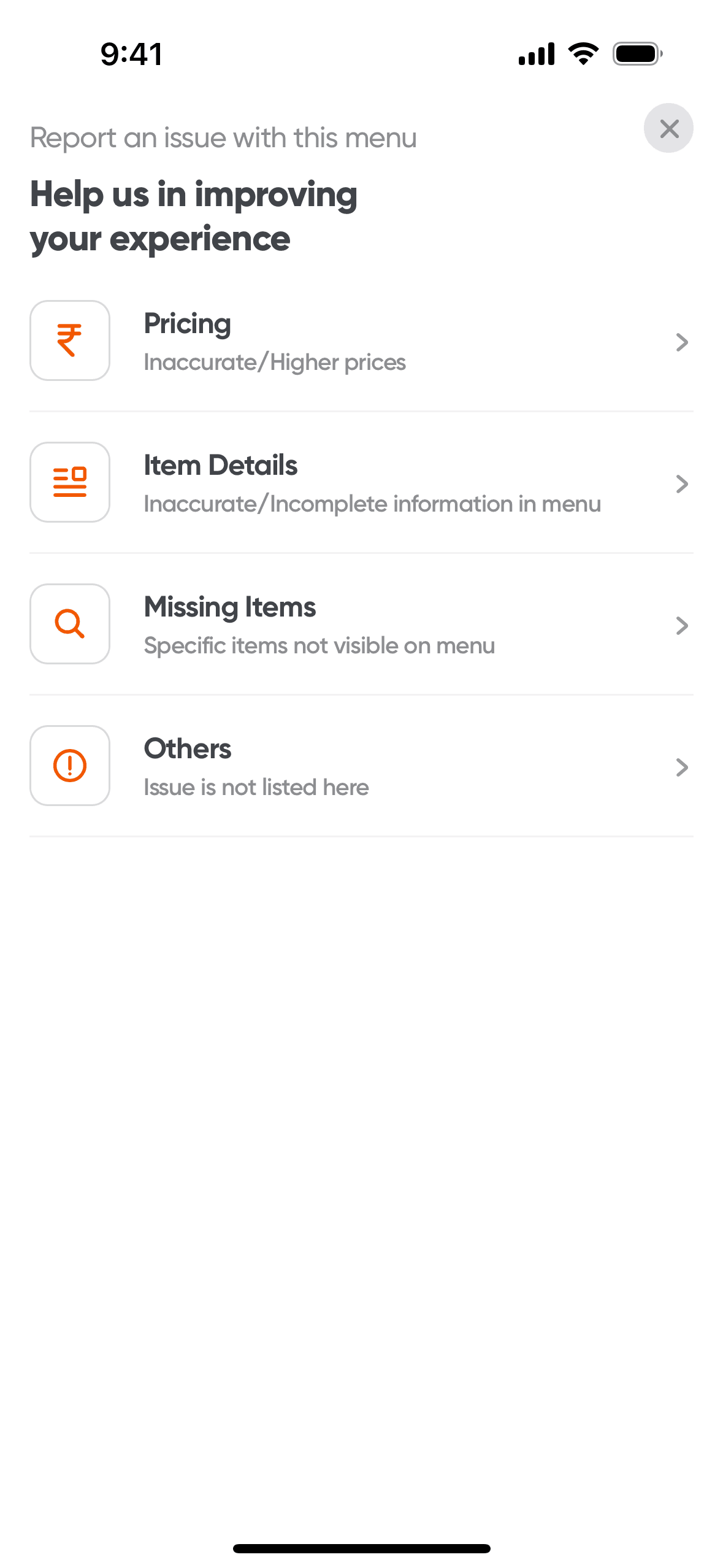 Swiggy iOS Food & Drink interface screenshot 21
