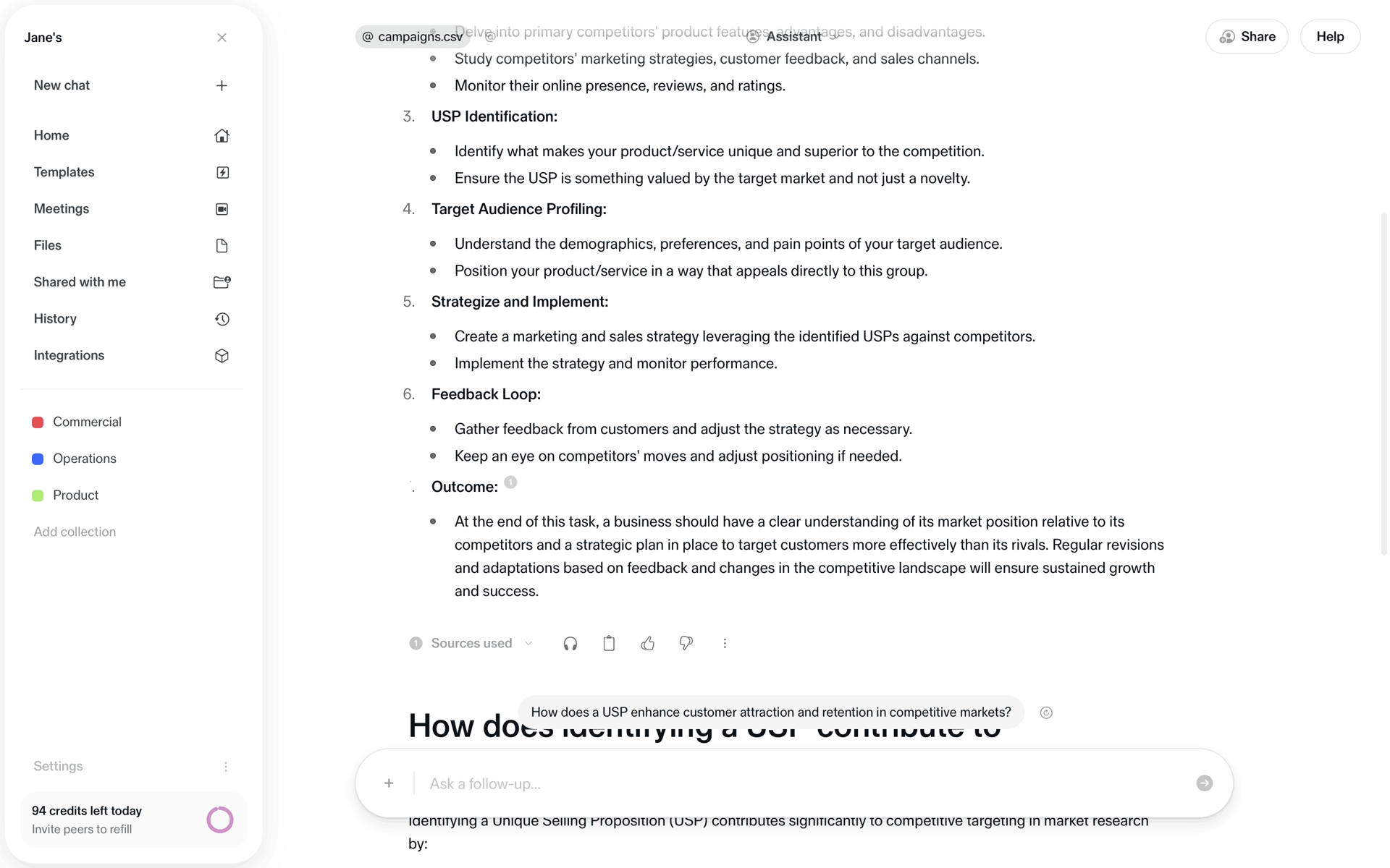 Sana AI Web AI interface screenshot 2
