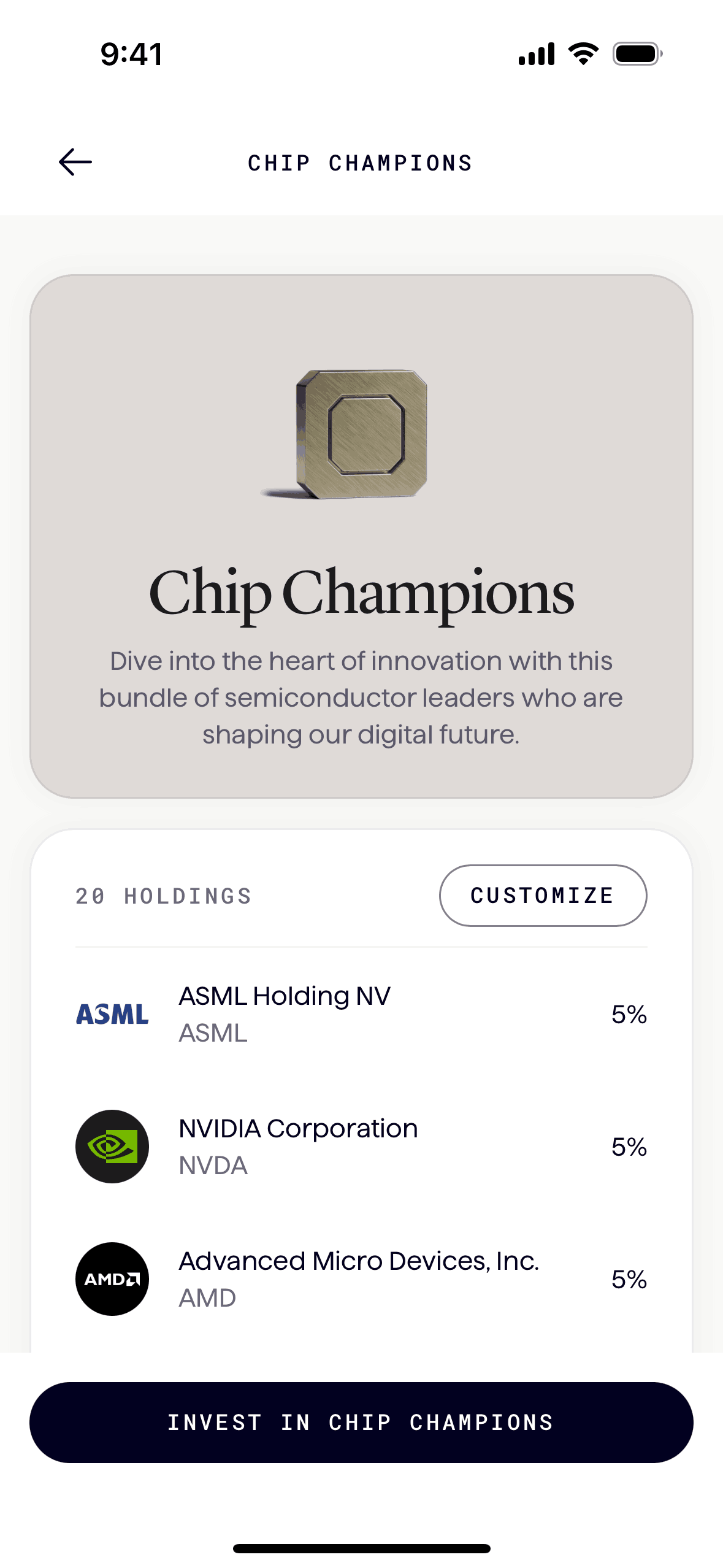 Origin iOS Finance interface screenshot 19