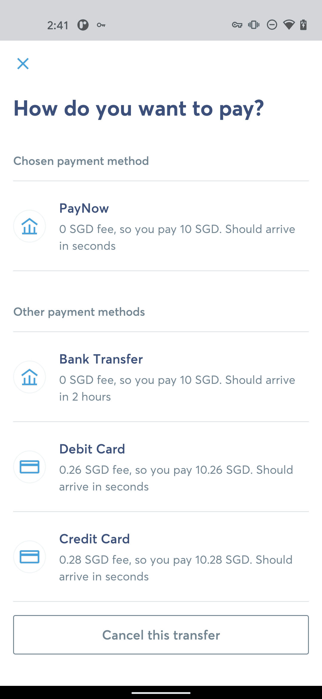 Wise Android Finance interface screenshot 15