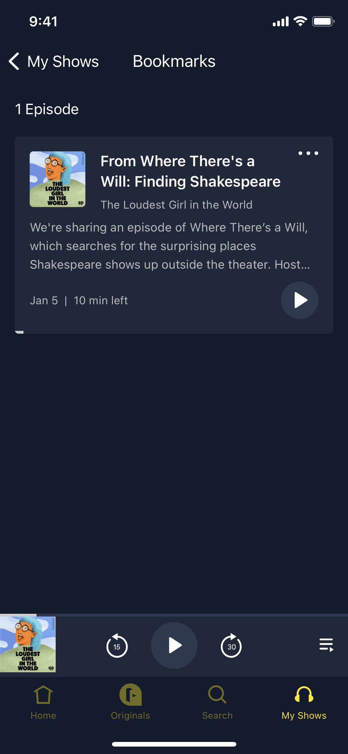 Luminary iOS Entertainment interface screenshot 23