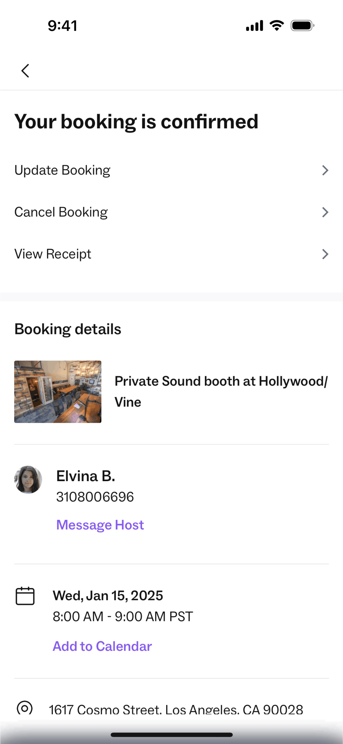 Peerspace iOS Lifestyle interface screenshot 8