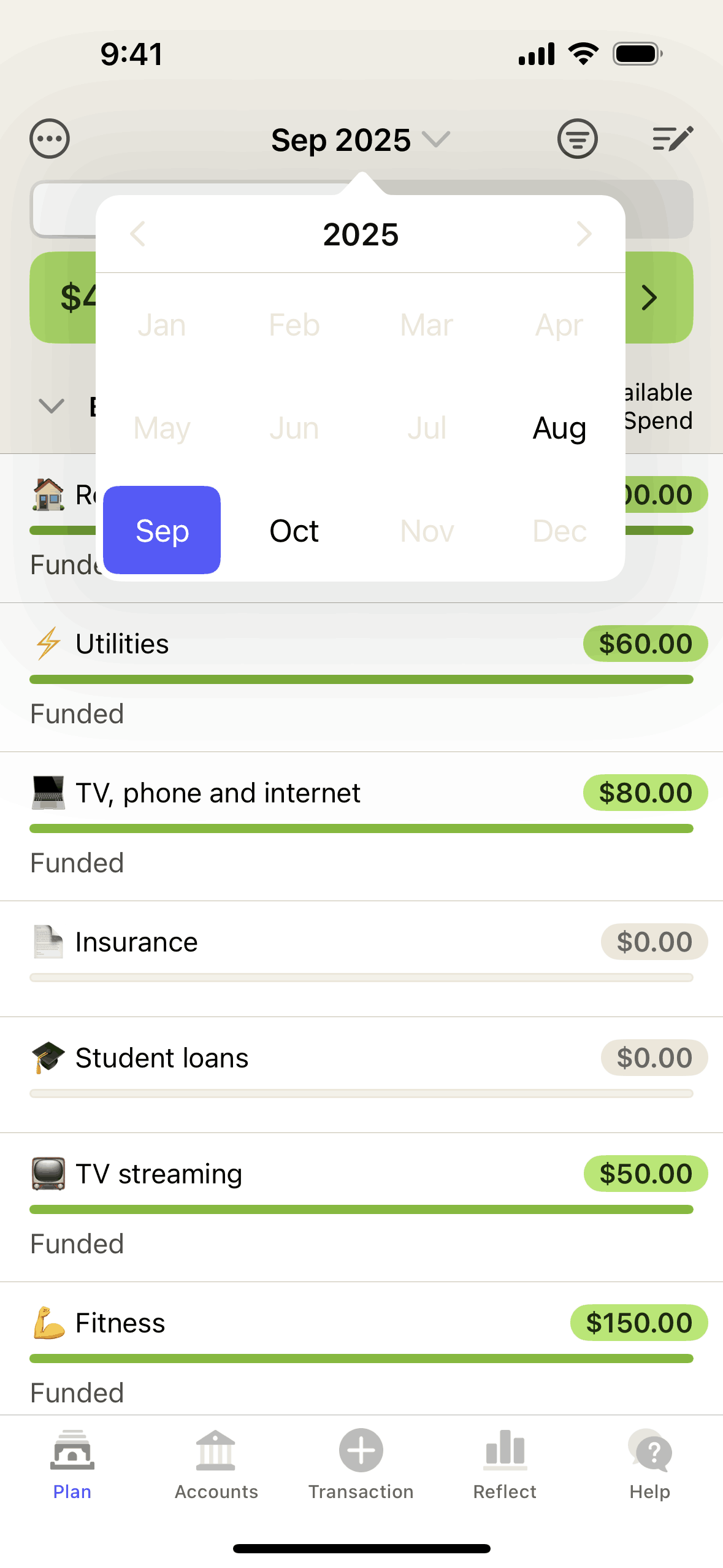 YNAB iOS Finance interface screenshot 15