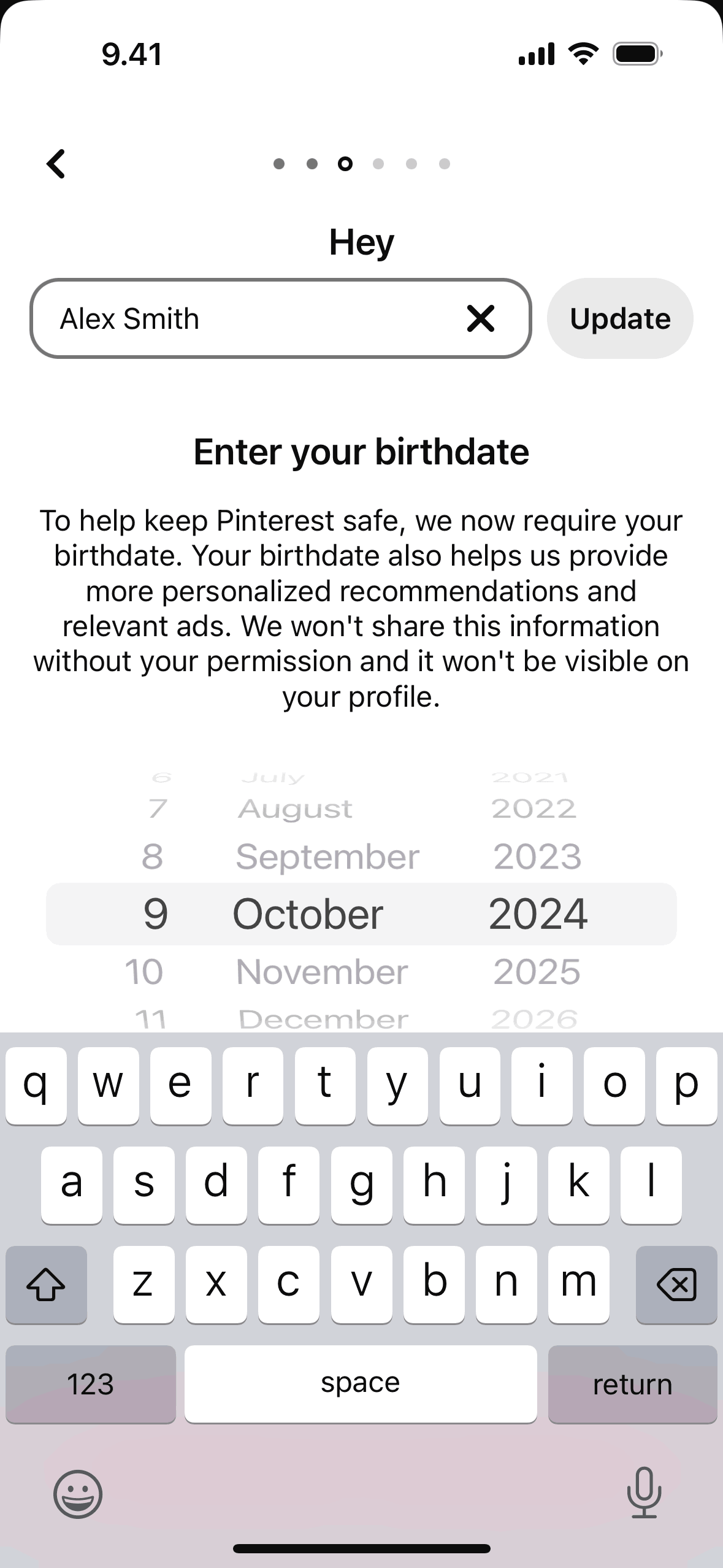 Pinterest iOS Photo & Video interface screenshot 7