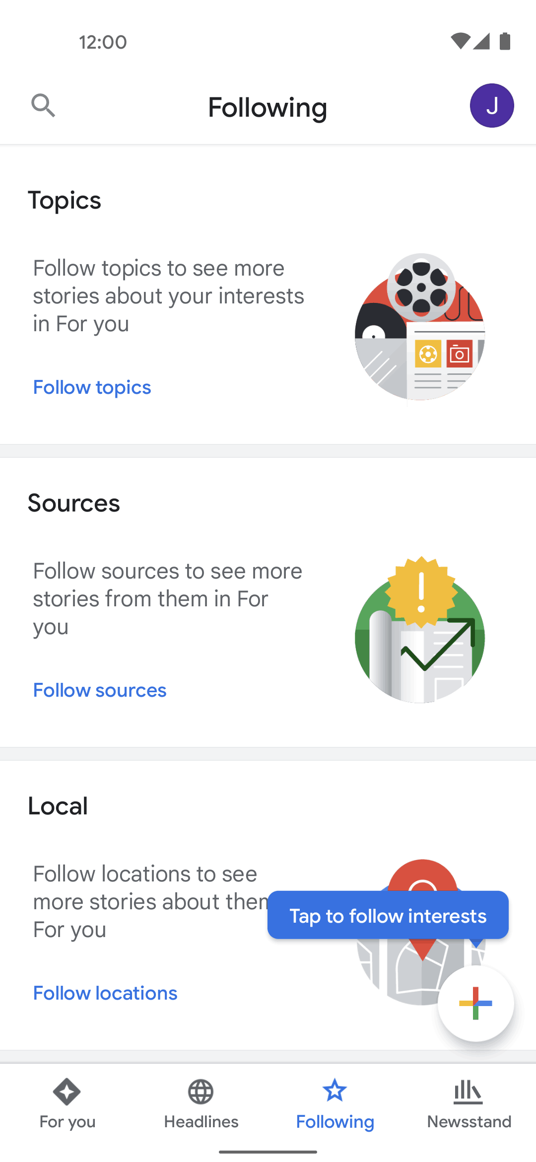 Google News Android News interface screenshot 3
