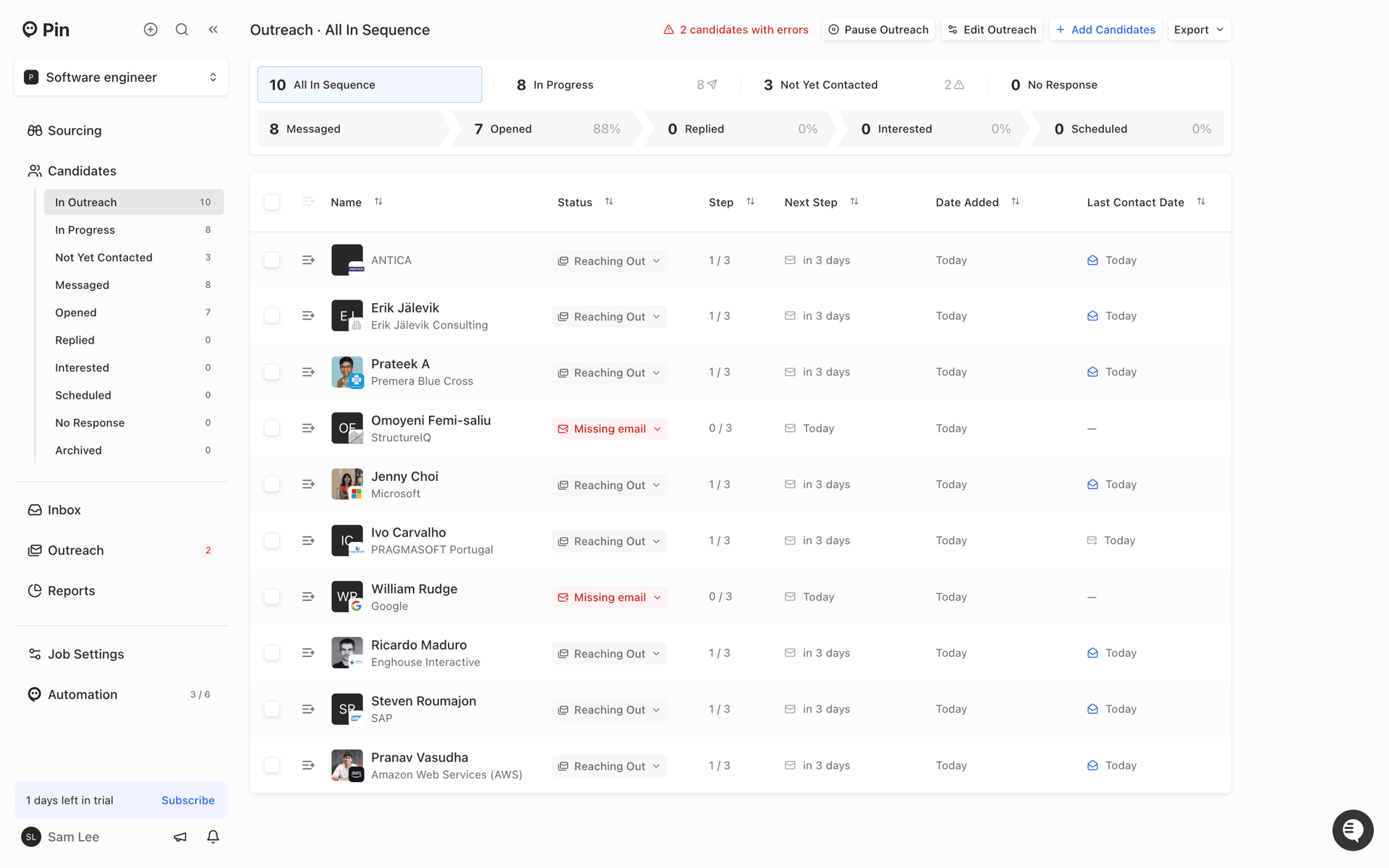 Pin Web AI interface screenshot 2