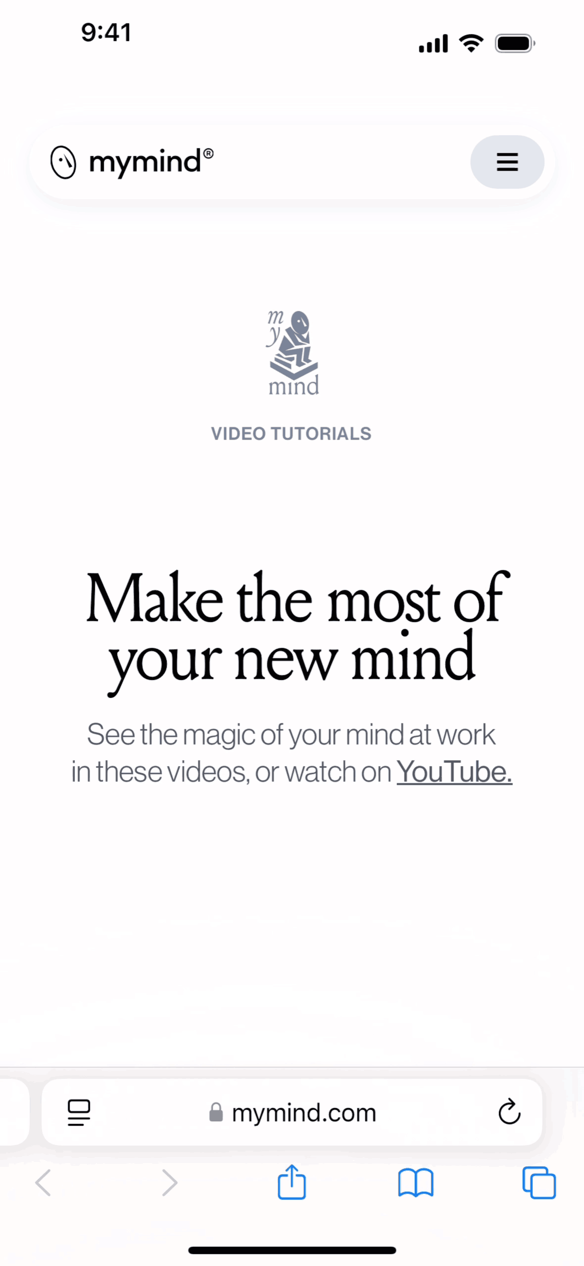 mymind iOS Productivity interface screenshot 10