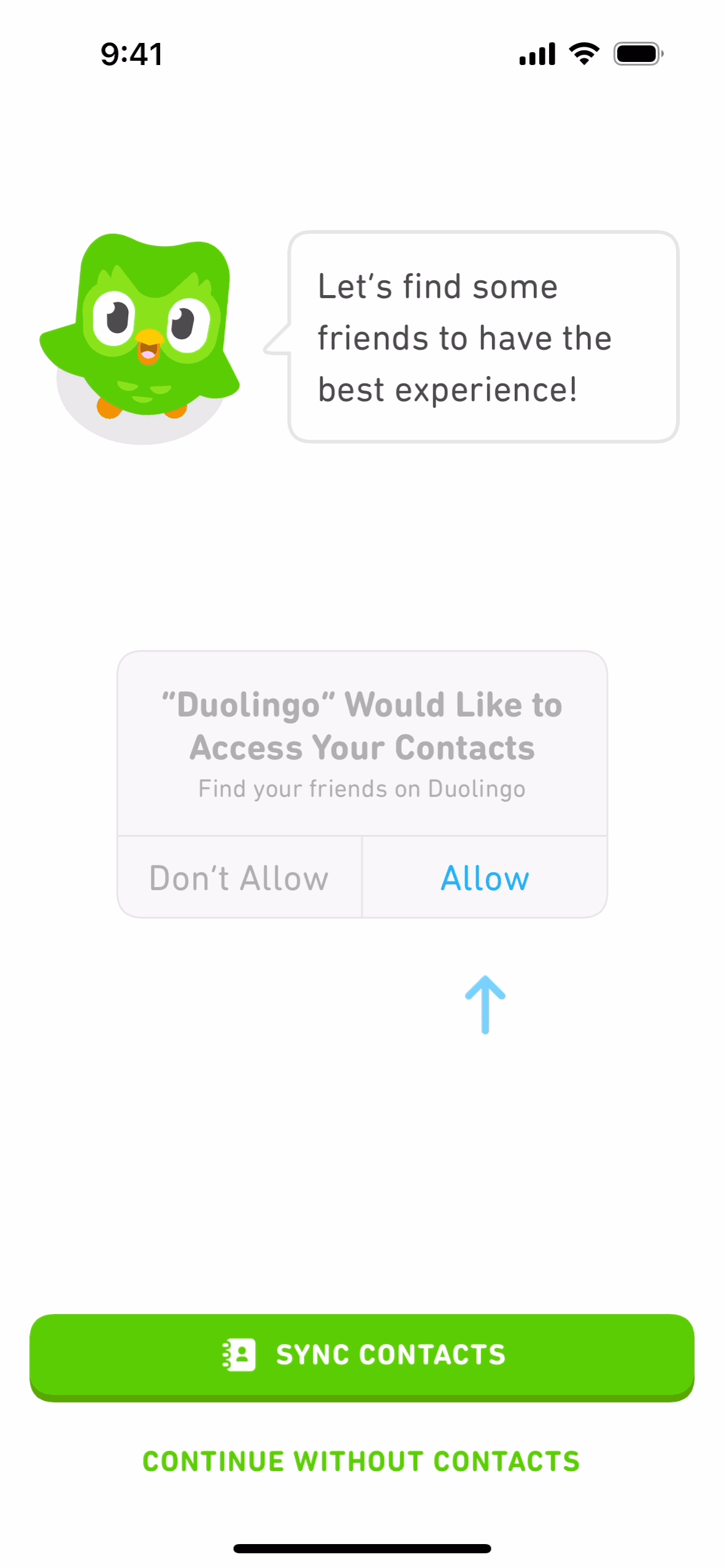 Education app screen 1