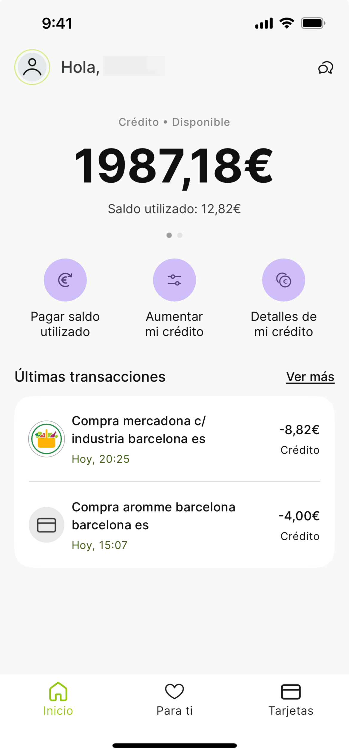 Plazo iOS Finance interface screenshot 2
