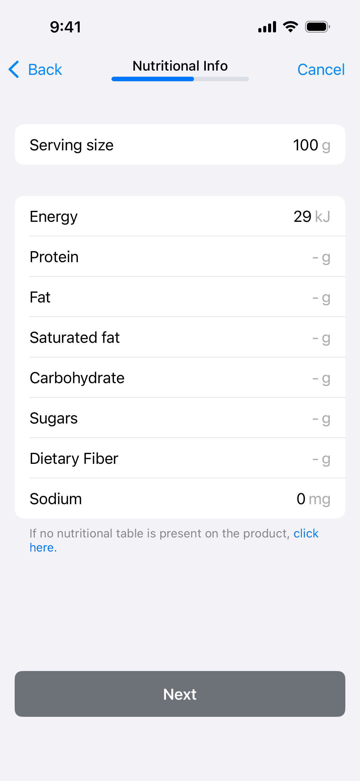 Yuka iOS Health & Fitness interface screenshot 11