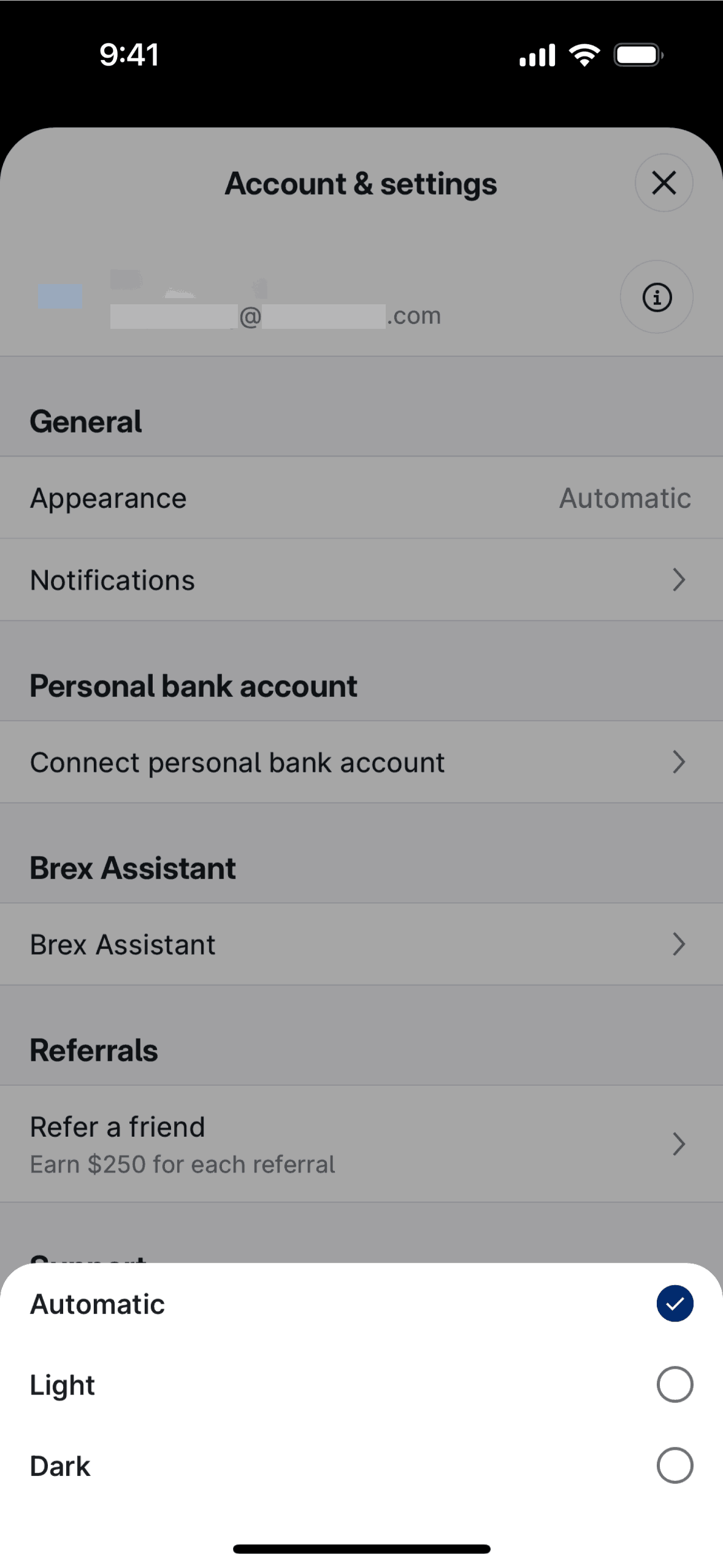 Brex iOS Business interface screenshot 10