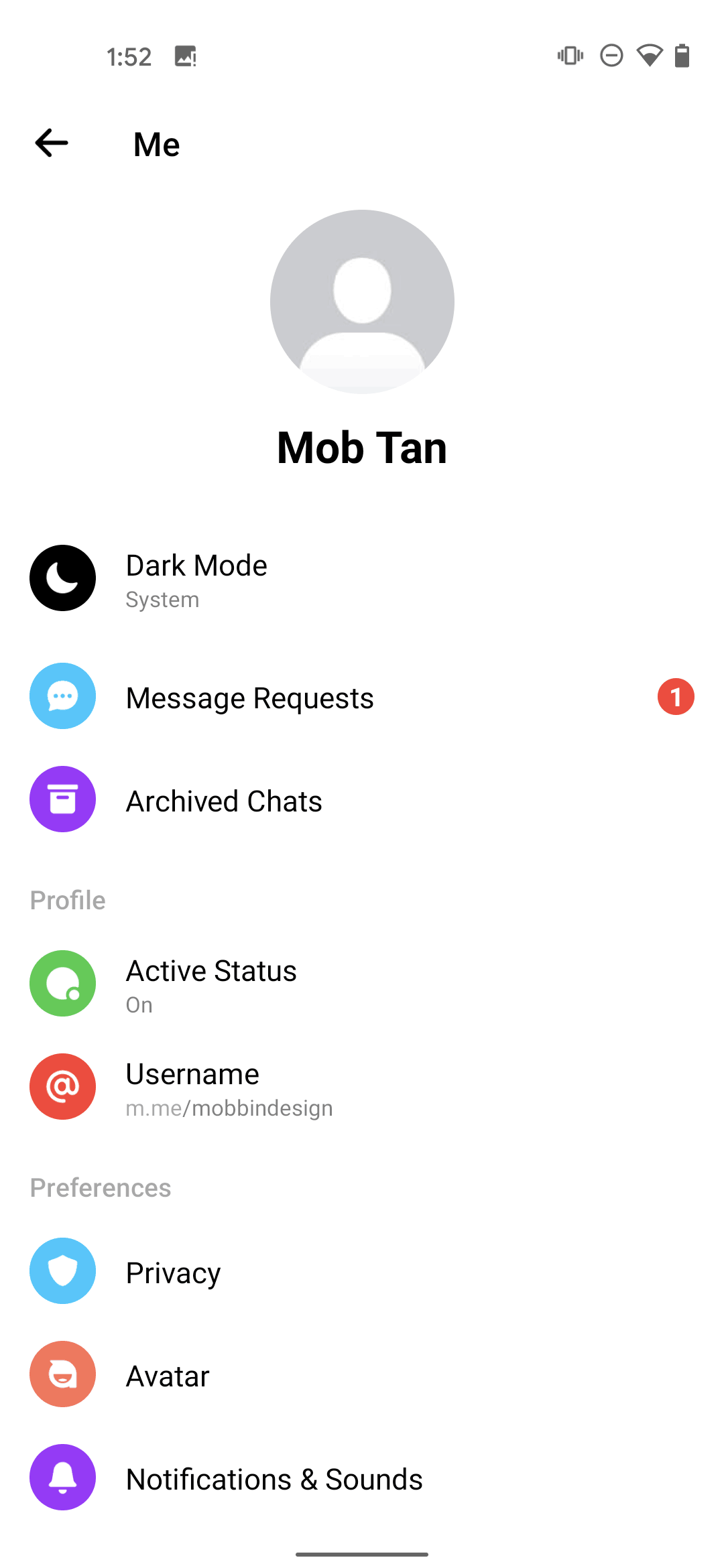 Messenger Android Social Networking interface screenshot 19