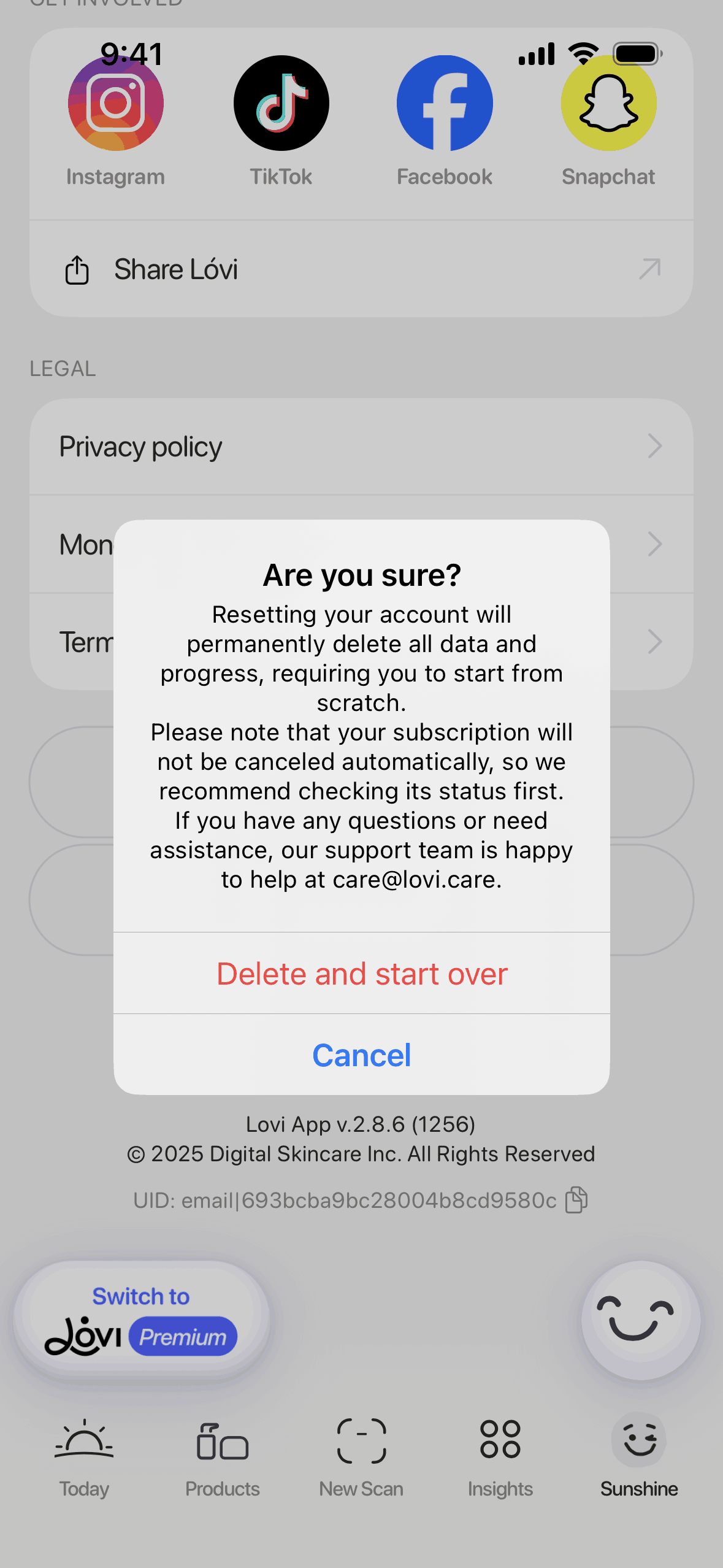 Lovi iOS AI interface screenshot 19