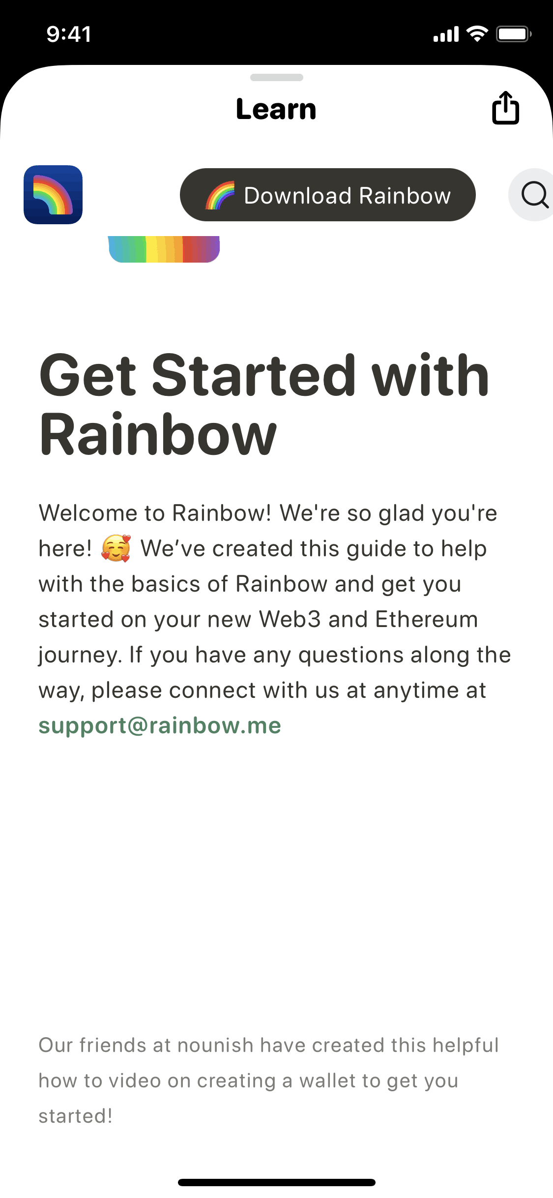 Rainbow iOS Finance interface screenshot 20