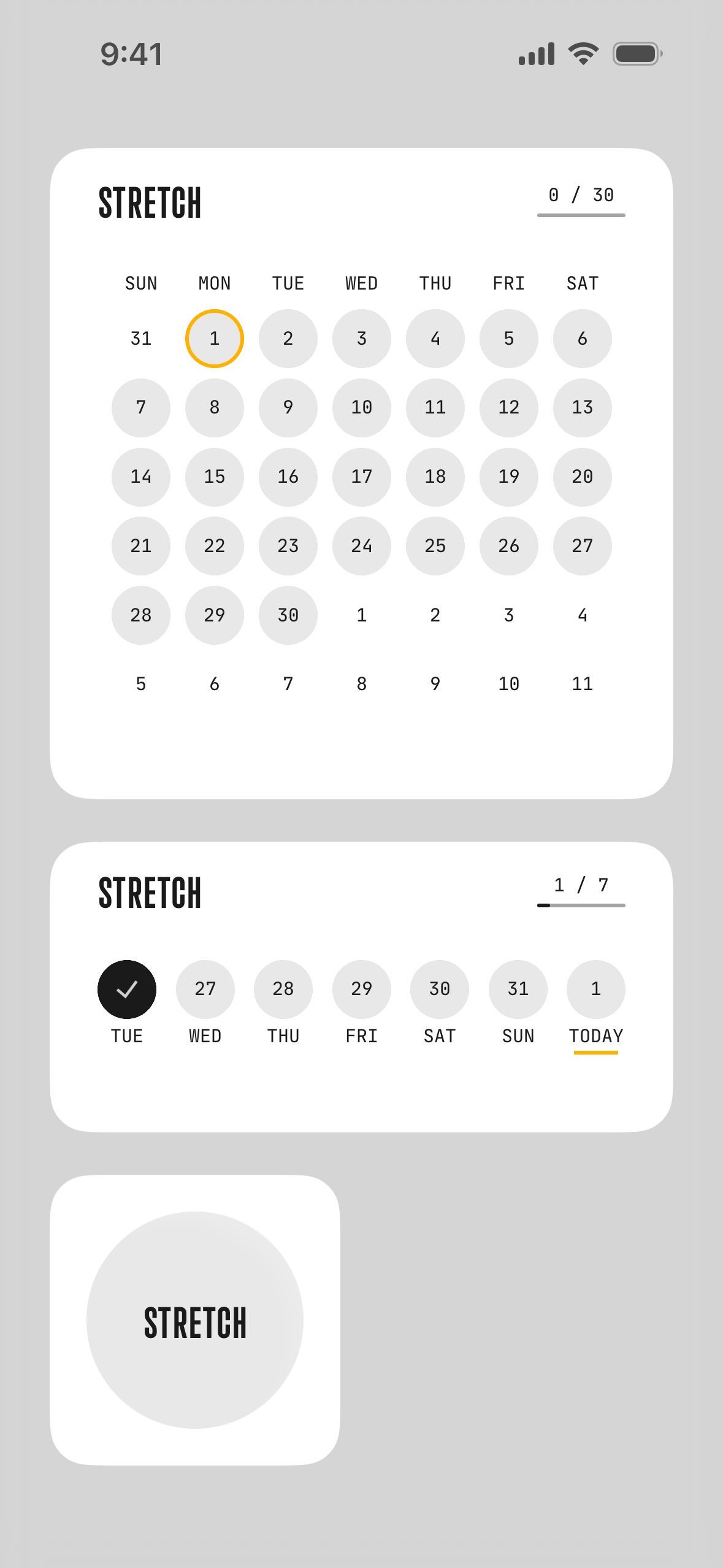 (Not Boring) Habits iOS Health & Fitness interface screenshot 13