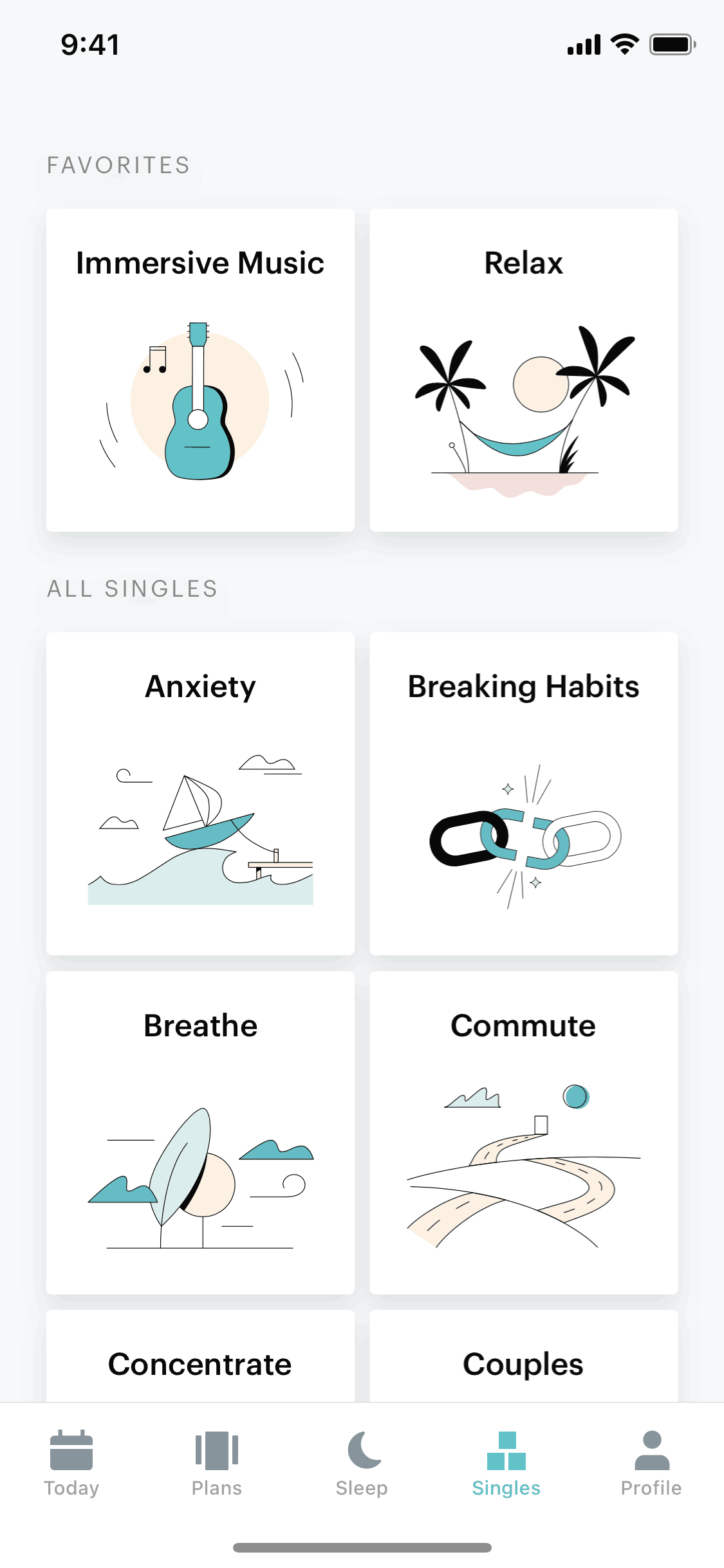 Balance iOS Health & Fitness interface screenshot 4