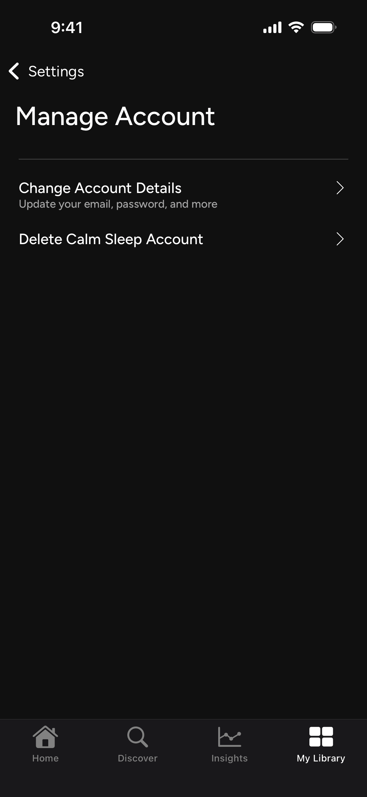 Calm Sleep iOS Health & Fitness interface screenshot 17