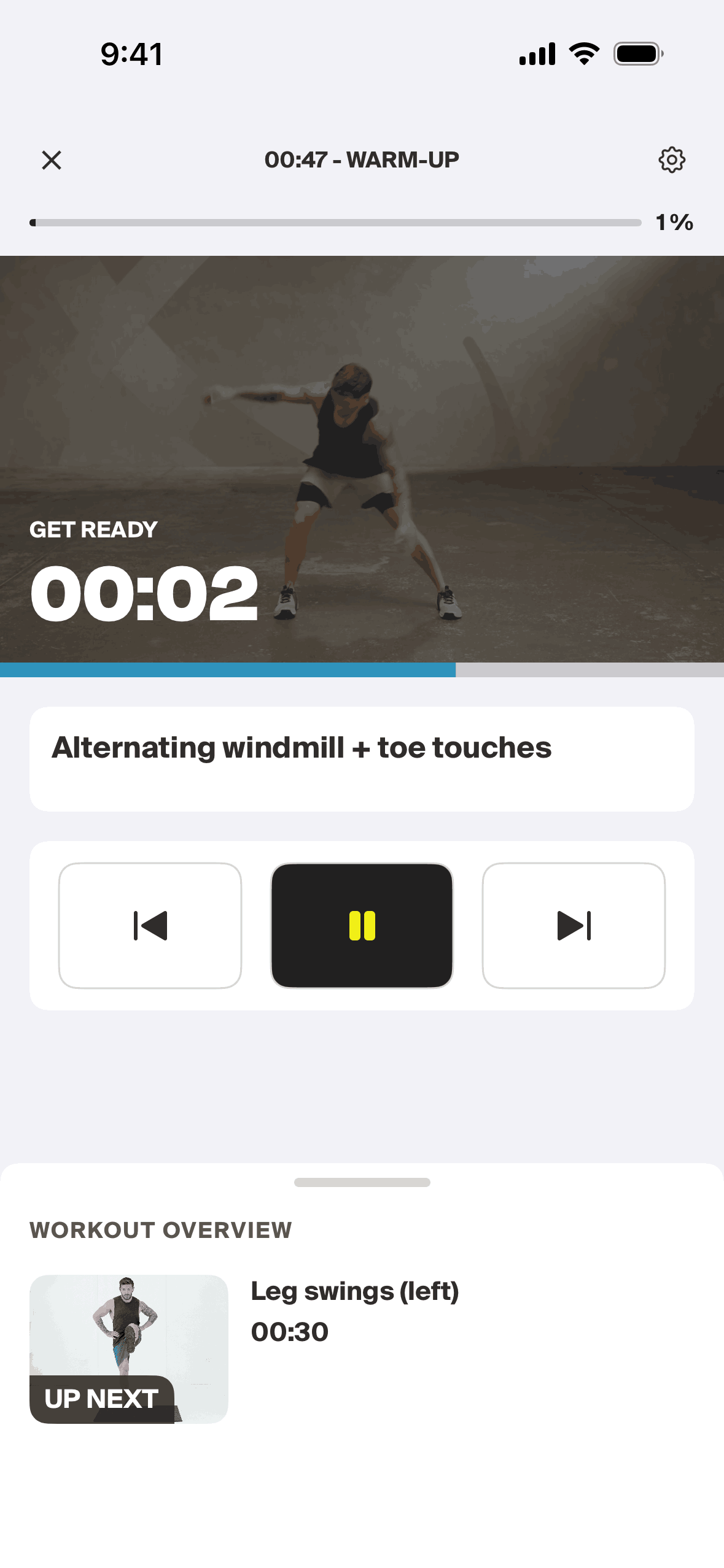 Centr iOS Health & Fitness interface screenshot 2