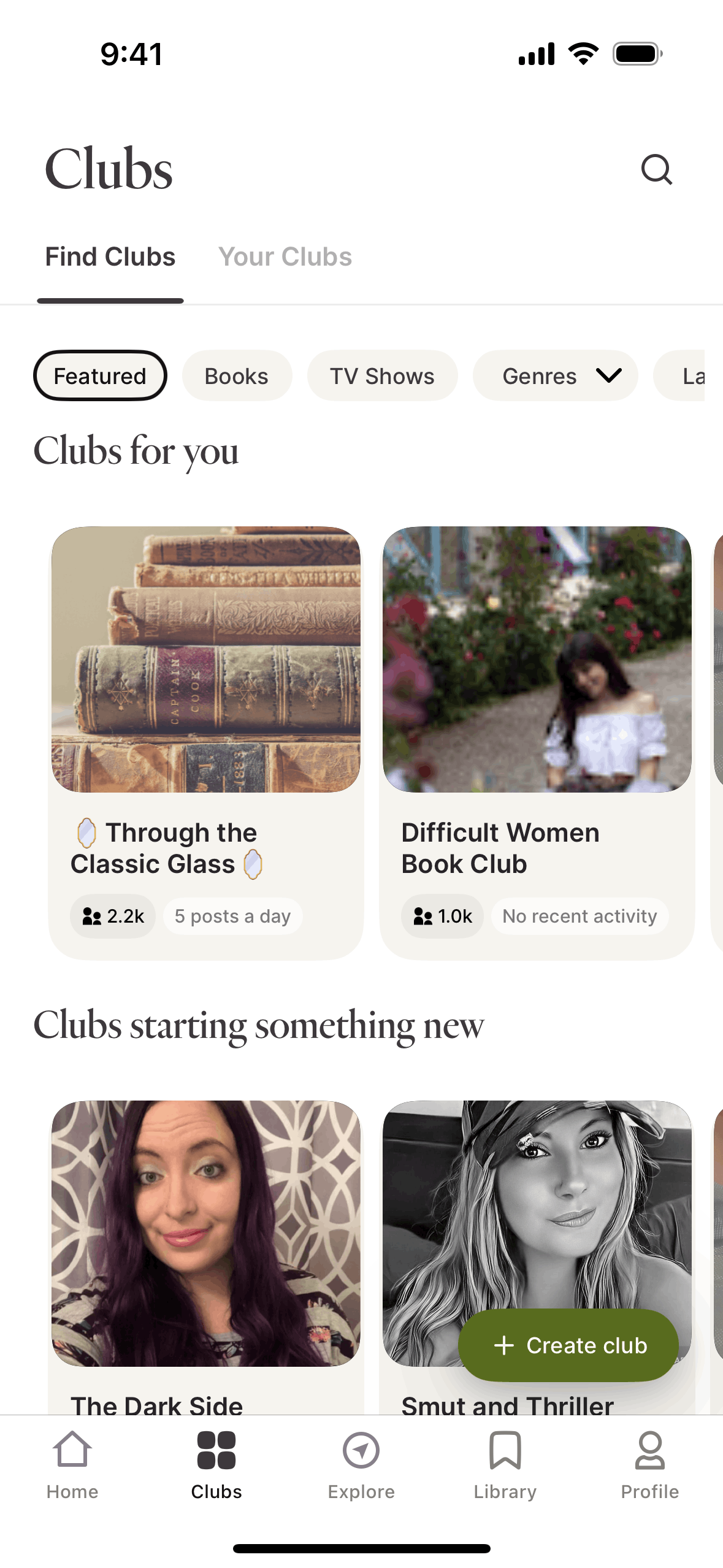 Fable iOS Education interface screenshot 2