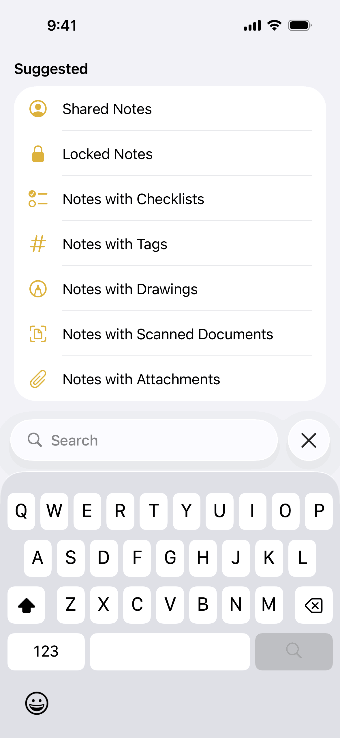 Apple Notes iOS Productivity interface screenshot 10