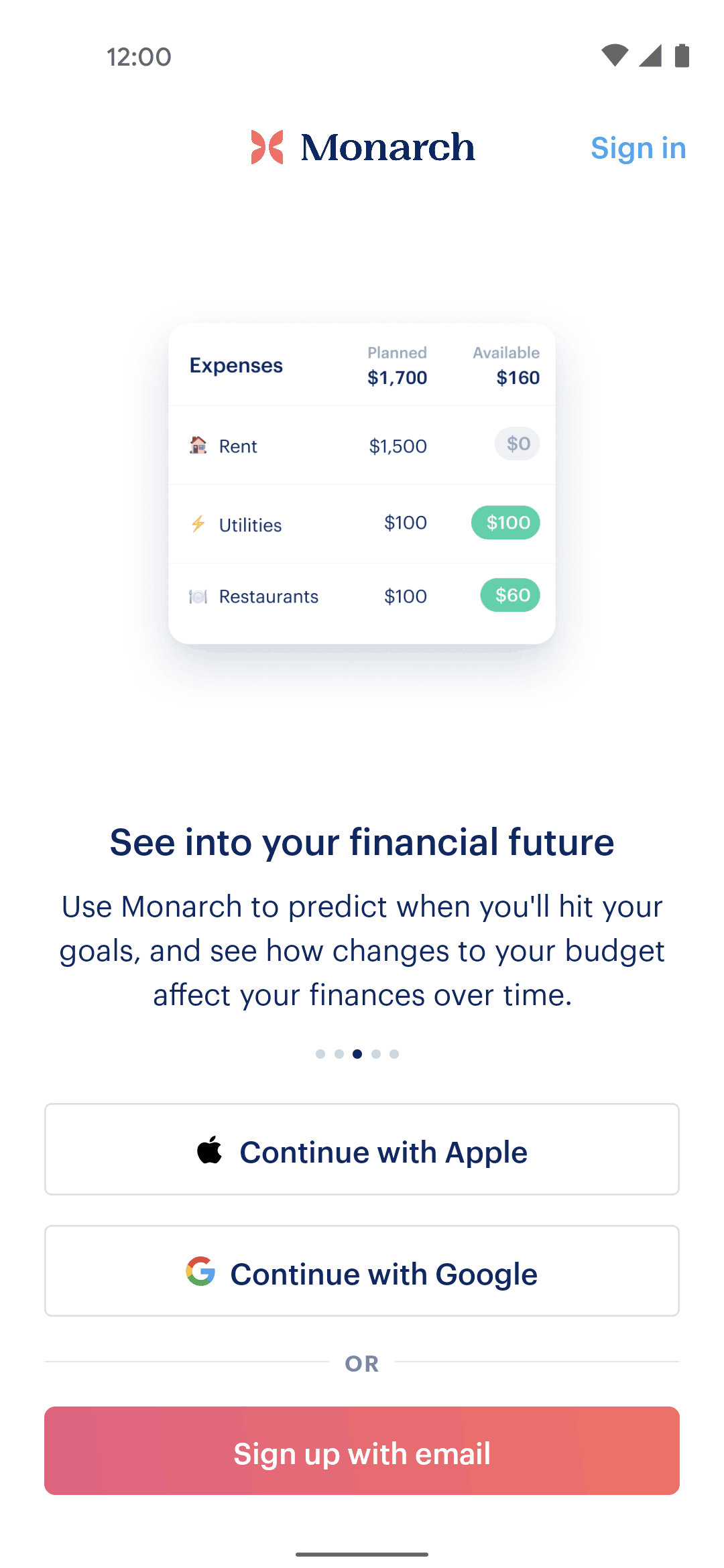 Monarch paywall screen 3