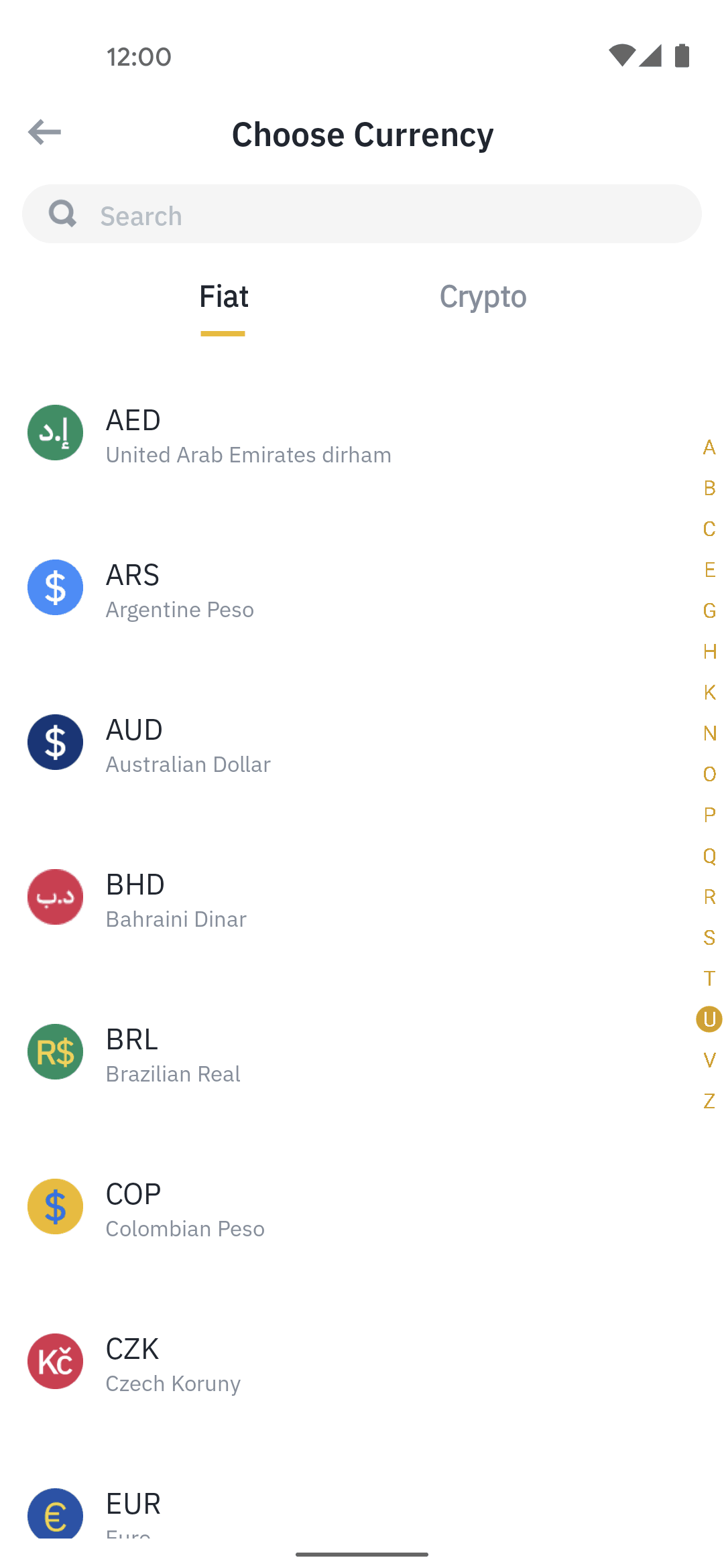 Binance Android Finance interface screenshot 9