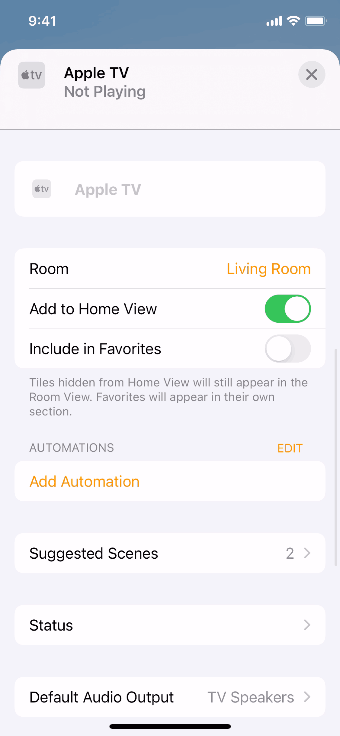 Apple Home iOS Lifestyle interface screenshot 5